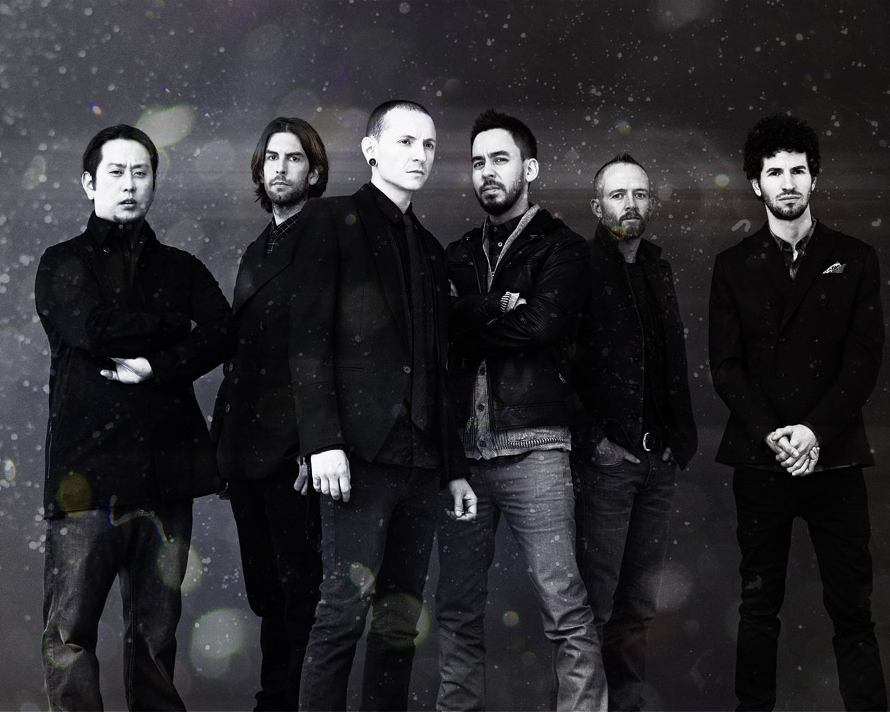 band, park, black, linkin, group, 720P, music artists, white, male, HD Wallpaper