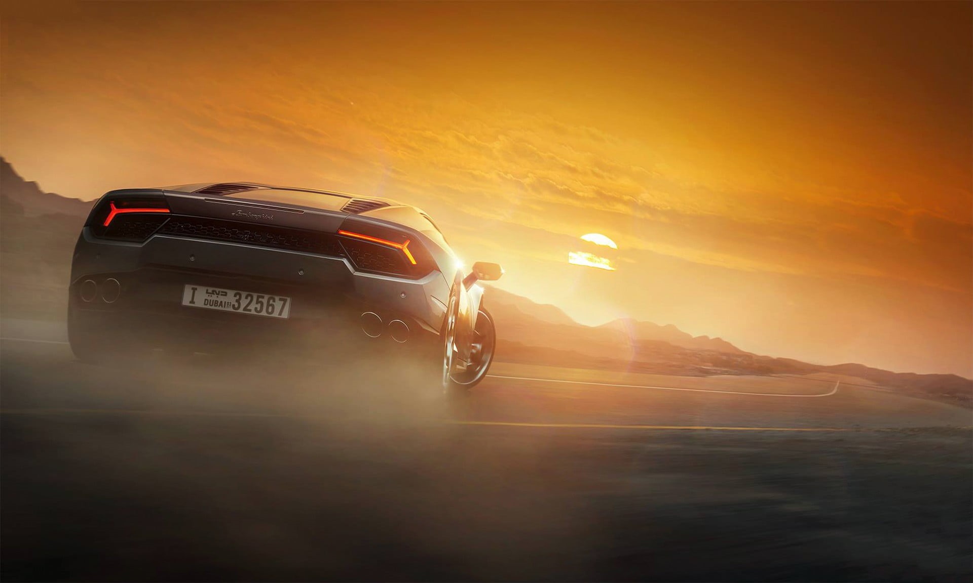 1080P, mode of transportation, nature, sky, aventador, Lamborghini Huracan, one person, motorcycle, blue, land vehicle, Lamborghini, outdoors, driving, HD Wallpaper