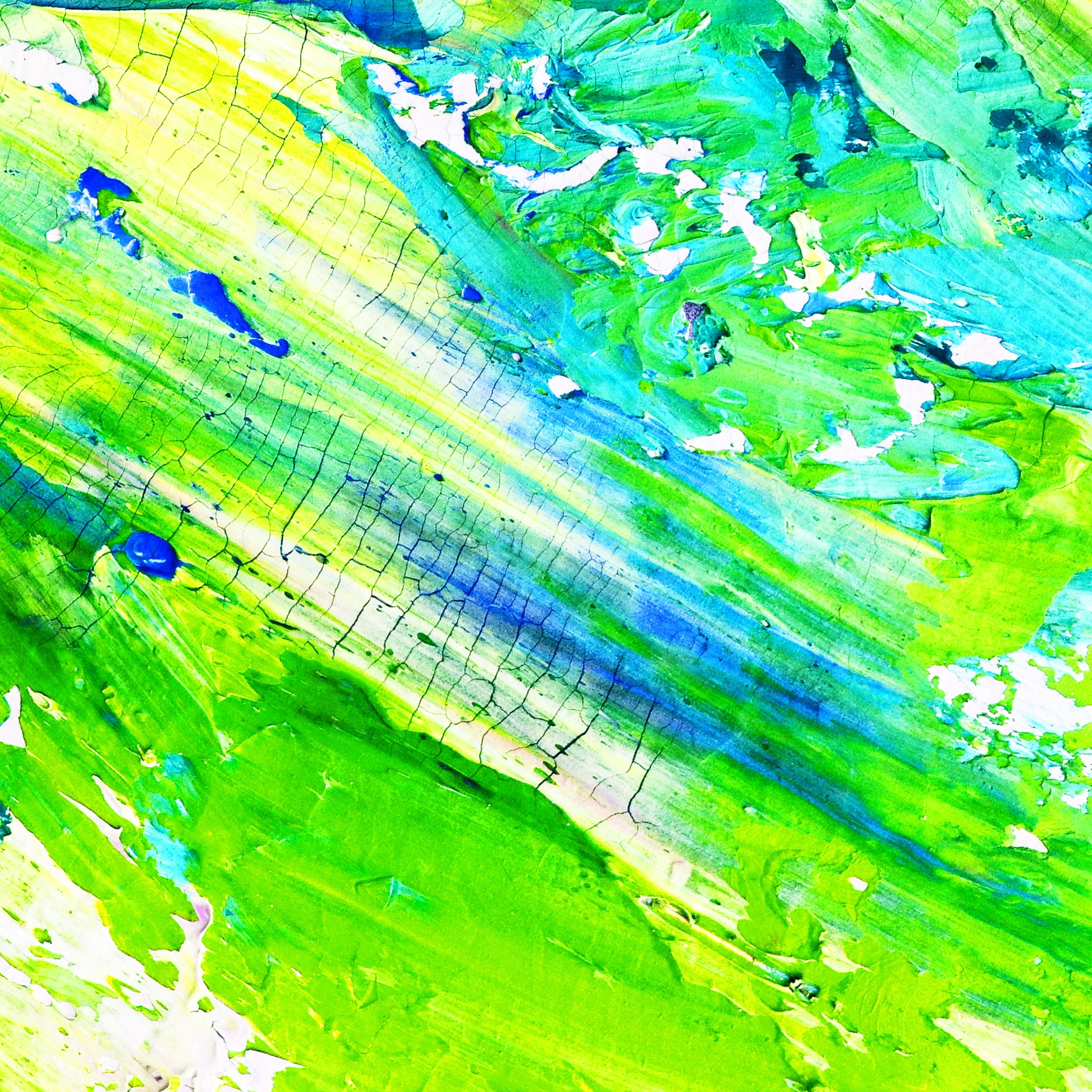 close-up, creative, modern art, nature, white, brush stroke, pattern, surface, abstract backgrounds, textured, art, paintings, green, contemporary art, Phone HD Wallpaper