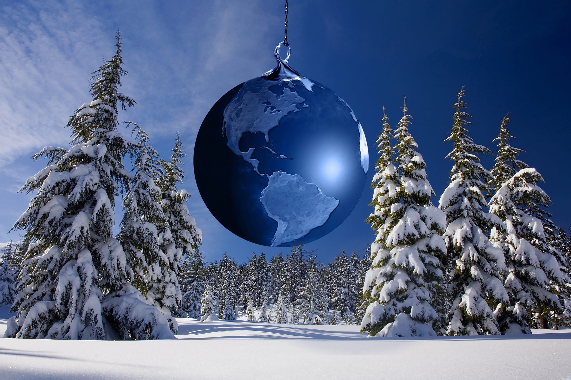 view of the world, international, symbol, frost, planet - space, winter magic, coniferous tree, snow, land, globalization, snowcapped mountain, frozen, HD Wallpaper