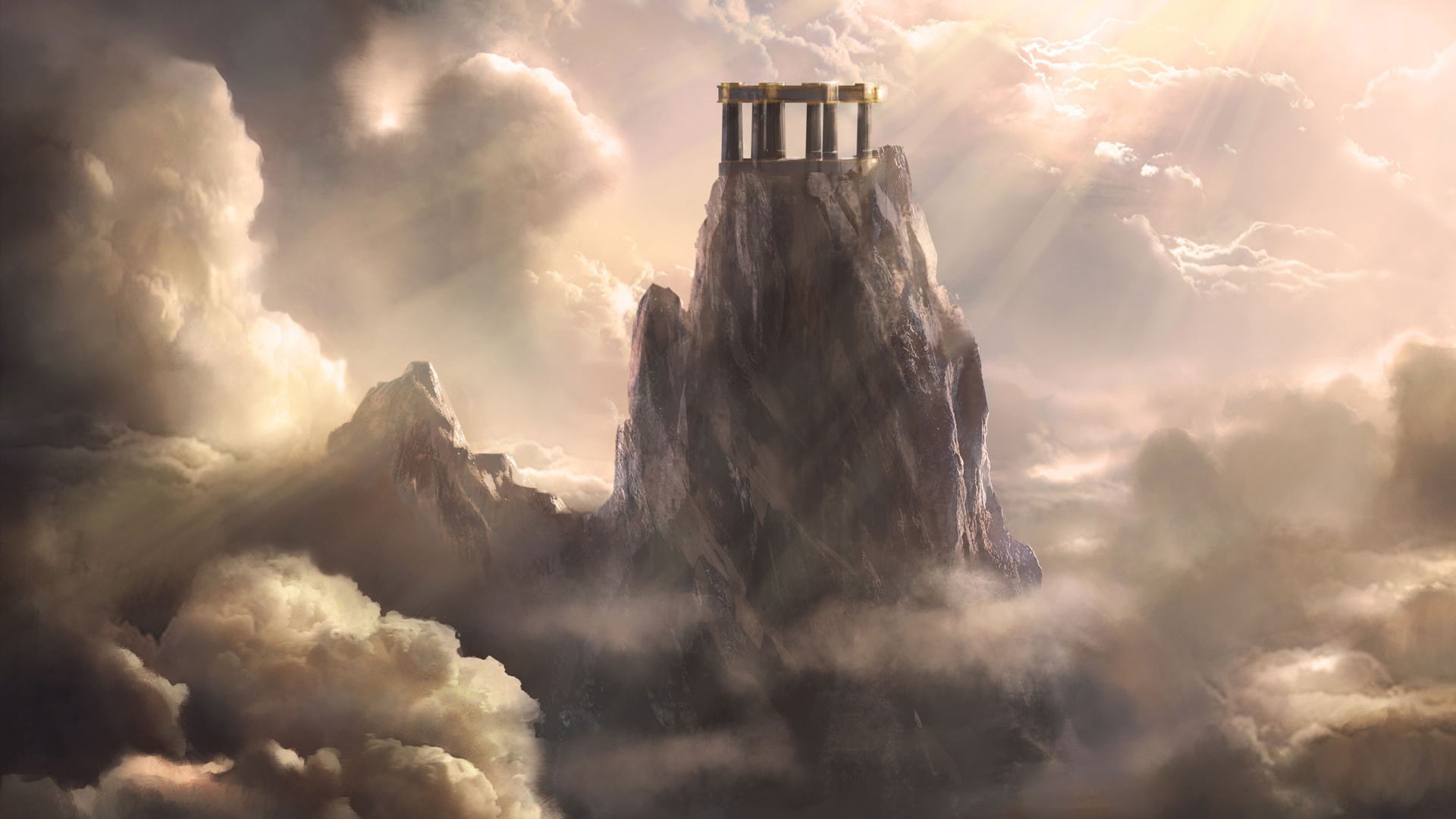 olympus, god, Mount, 1080P, war, ascension, HD Wallpaper