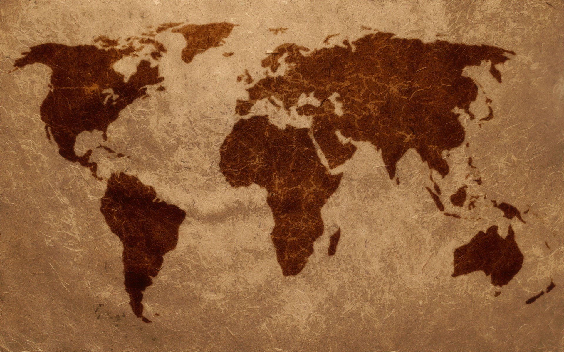 globe, brown, map, 1080P, world map, HD Wallpaper