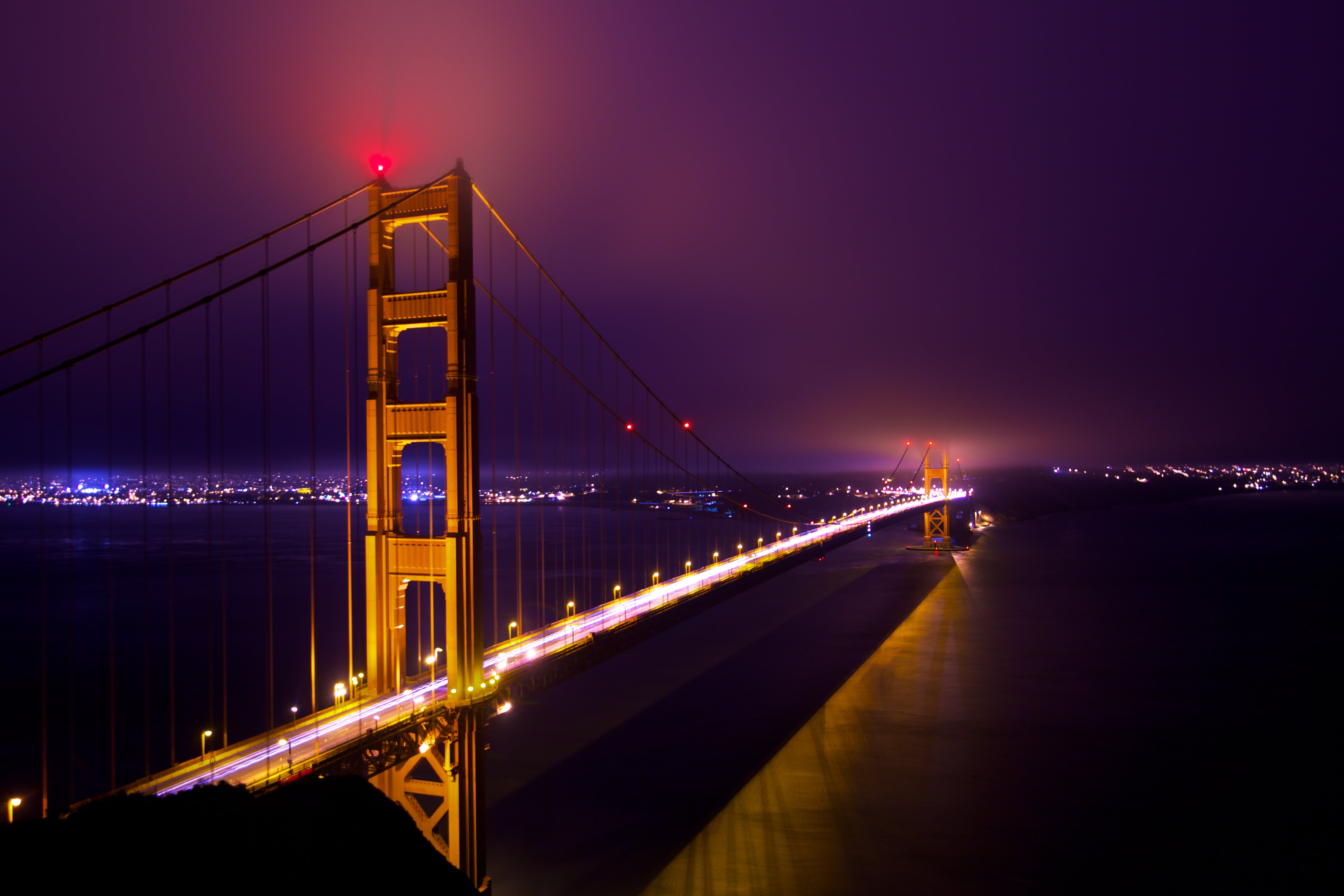 transportation, Shot, canon  eos  5d  mark  ii, ocean  water, uSA, sunset, mist, sky, brooklyn, red, famous Place, san  francisco, california, cityscape, HD Wallpaper