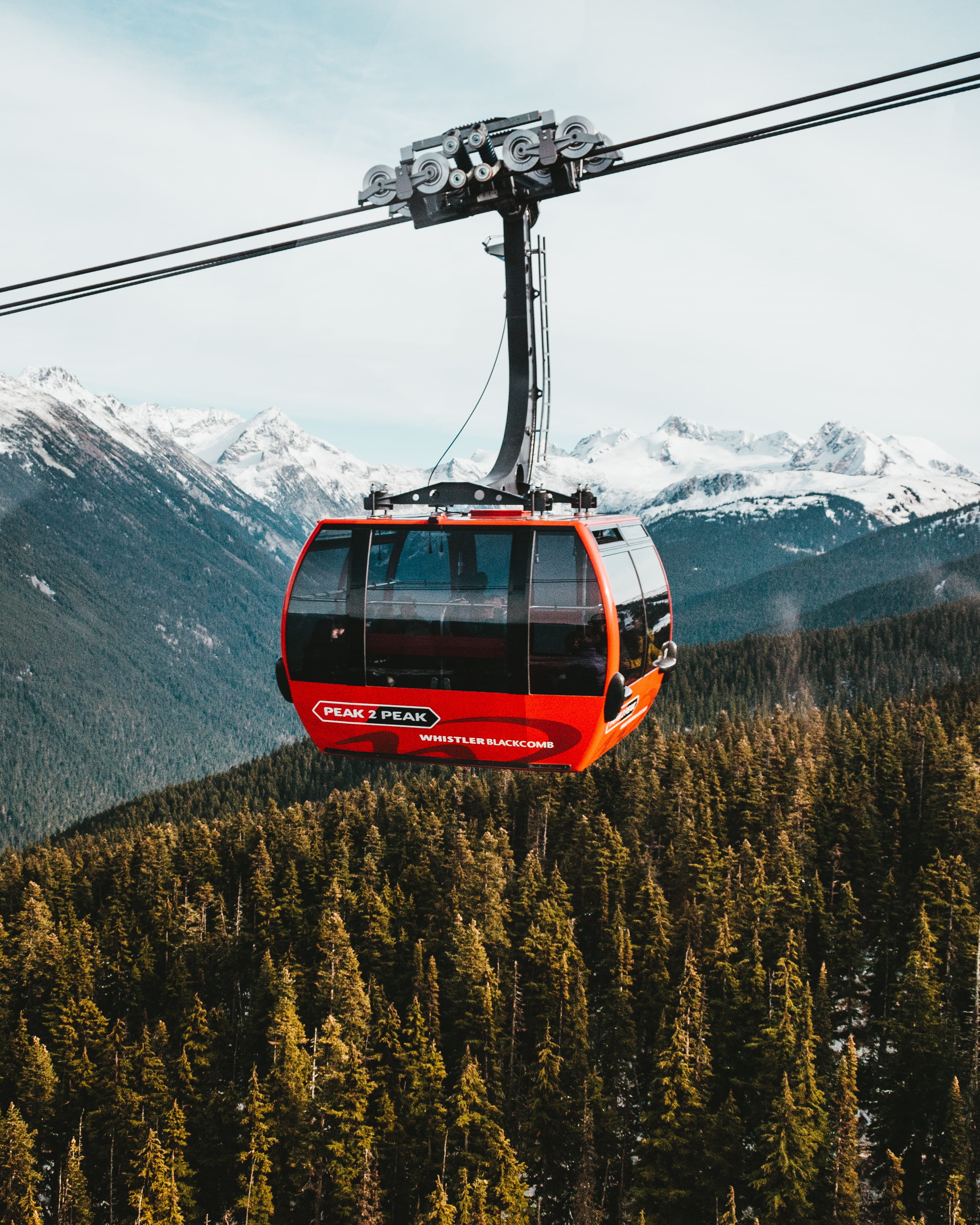 whistler, no people, snow, cold temperature, cable, explore, travel, nature, peak2peak, overhead cable car, ski lift, snowcapped mountain, gondola, scenics - nature, Phone HD Wallpaper