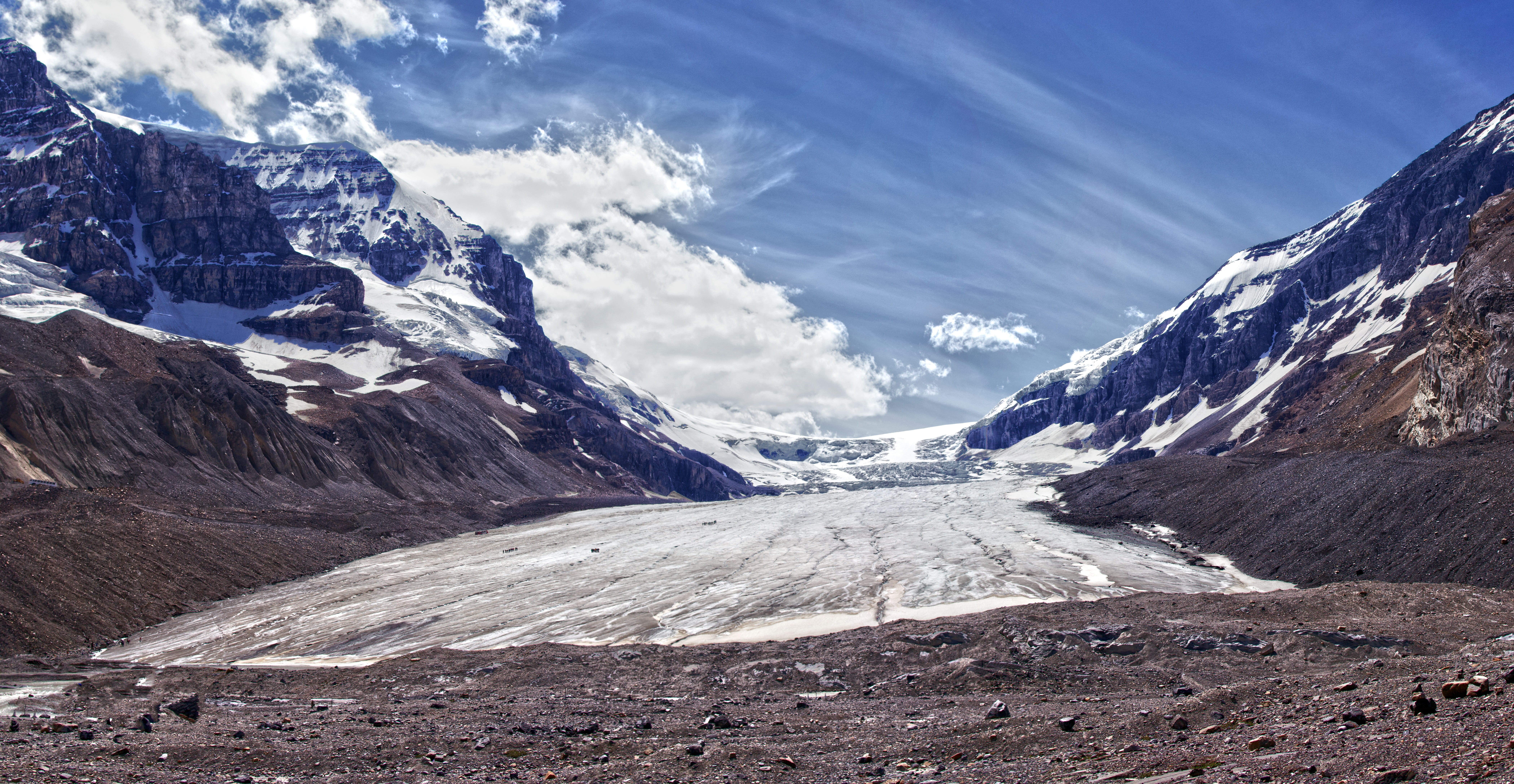 climb, Road, flow, ice, frozen, sun, cloudy, purity, summit, landscape, 8K, canada, morning, destination, dry, outdoors, river, daytime, green, land, challenge, HD Wallpaper