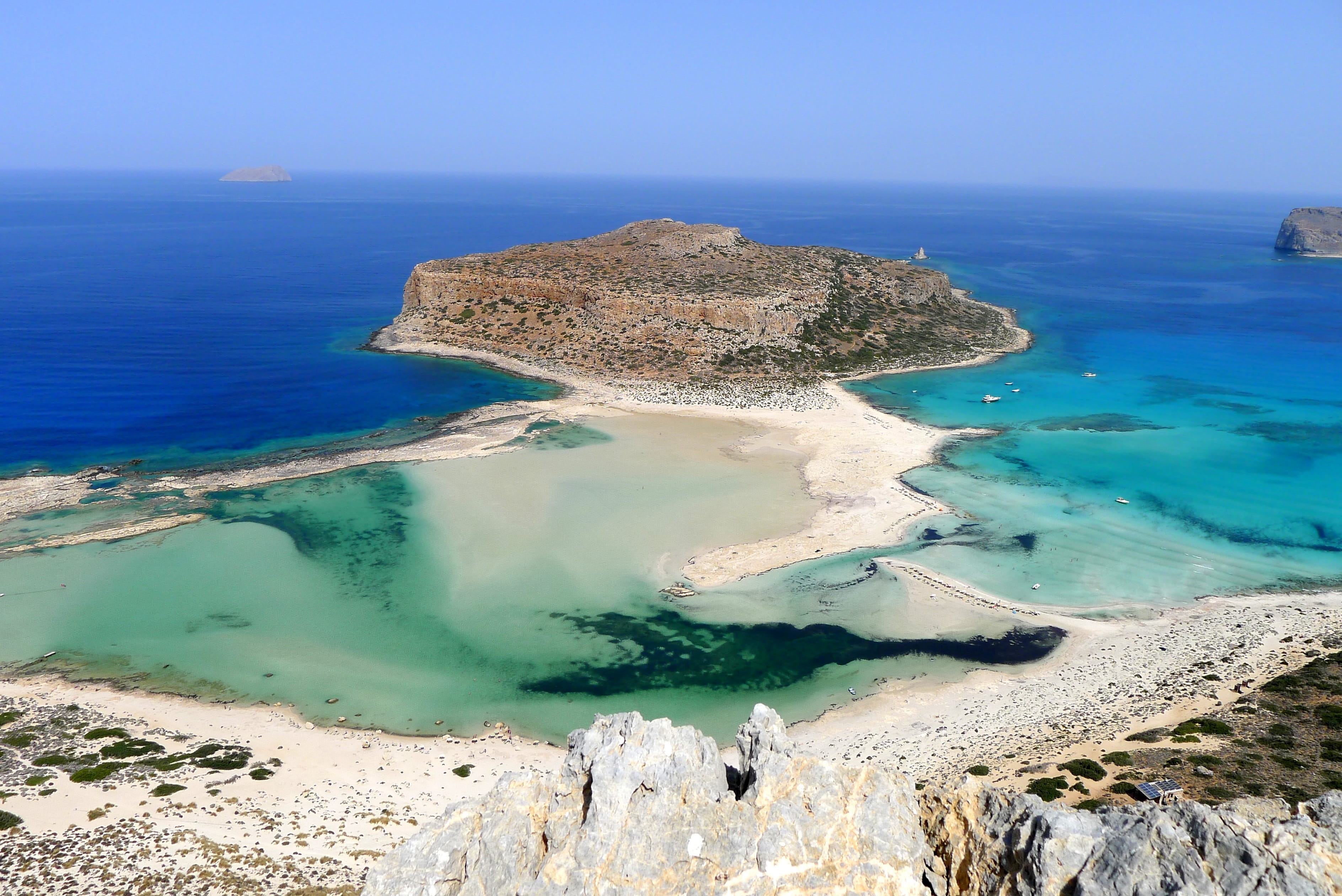 beautiful beaches, travel Locations, summer, travel Destinations, tranquil scene, bay Of Water, scenics, rock, landscape, Crete, view, eye, photography, HD Wallpaper
