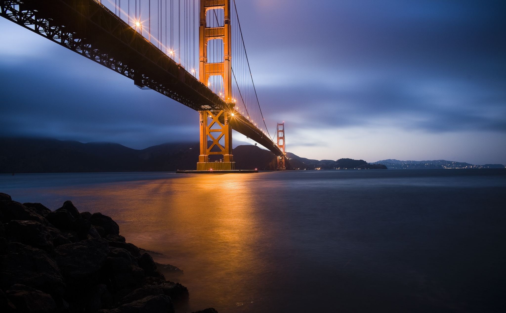 QUALITY, architecture, Marina District, Brooklyn Bridge, Robert Scoble, Dedicated, golden  gate, sky, california, san Francisco County, night, brooklyn, HD Wallpaper