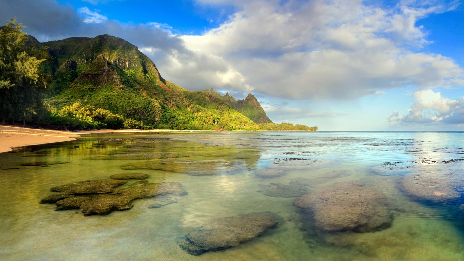 beauty in nature, cliff, coastline, geological formation, scenery, promontory, ocean, tropical, mountain, holiday, tranquil scene, bay, paradise, island, HD Wallpaper