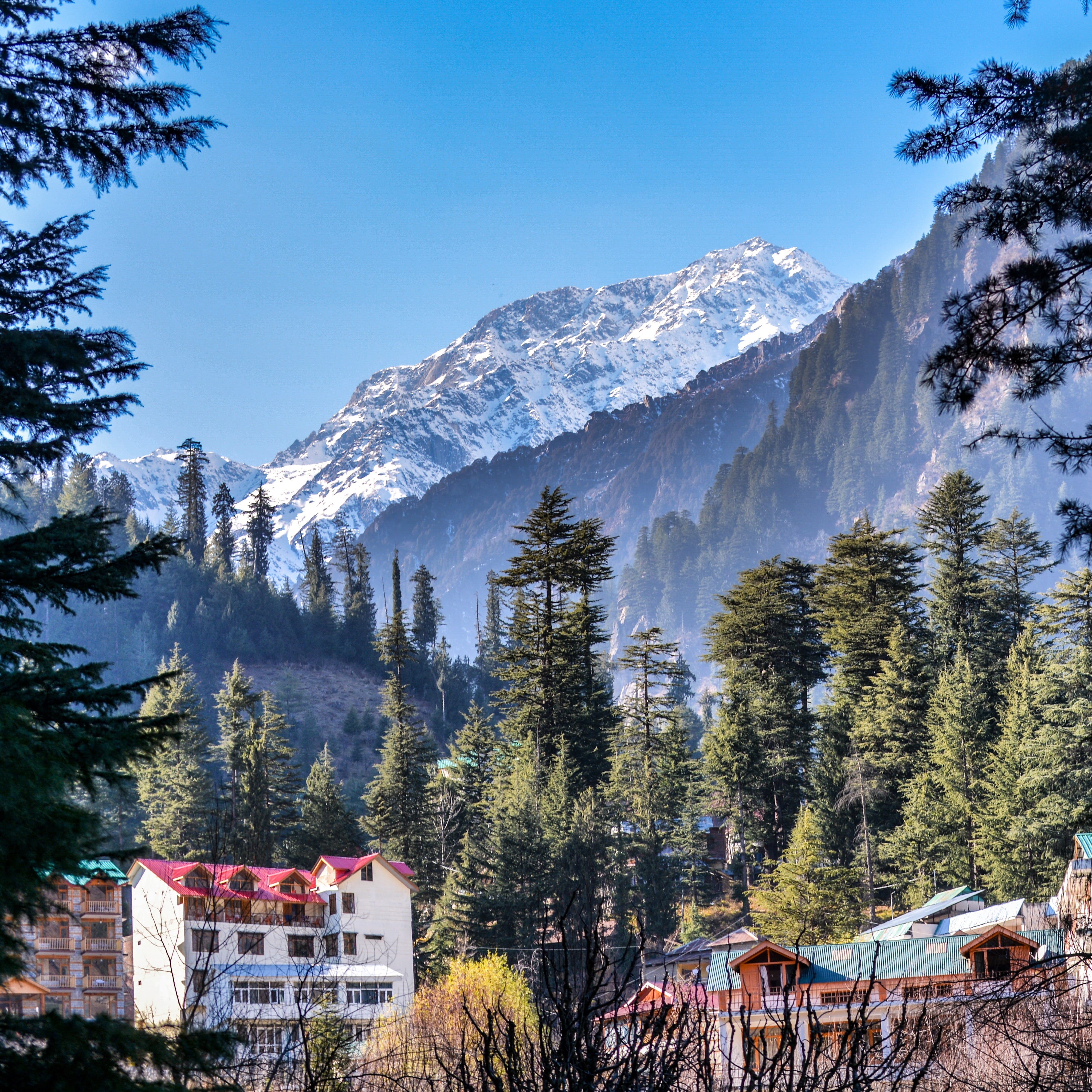 majestic, mountaineering, day, cold temperature, ice, wintry, built structure, romantic, mountain peaks, panorama, manali, architecture, mood, mountain peak, Phone HD Wallpaper