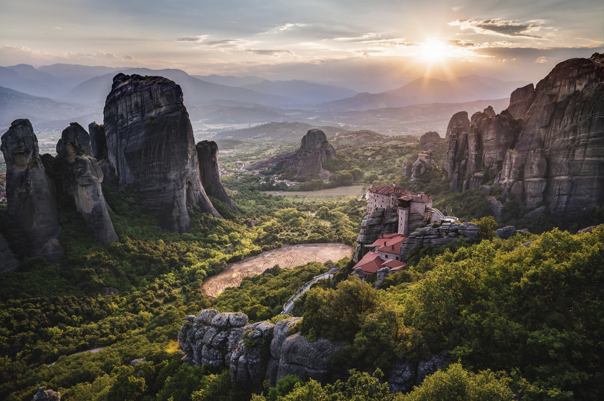 1080P, Greece, delphi, nature, HD Wallpaper