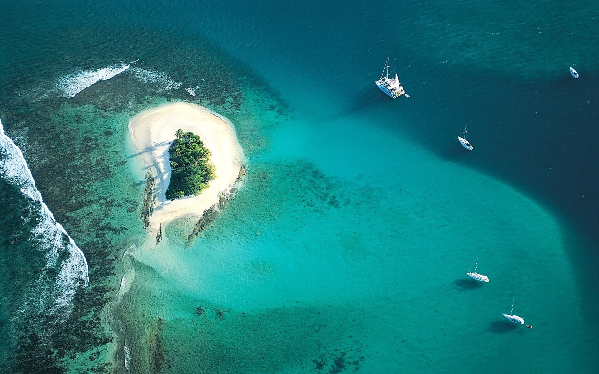 aerial, photography, nautical vessel, travel, nature, land, adventure, boat, sport, yacht, water, aerial view, 1080P, photo, beach, landscape, day, tranquility, HD Wallpaper