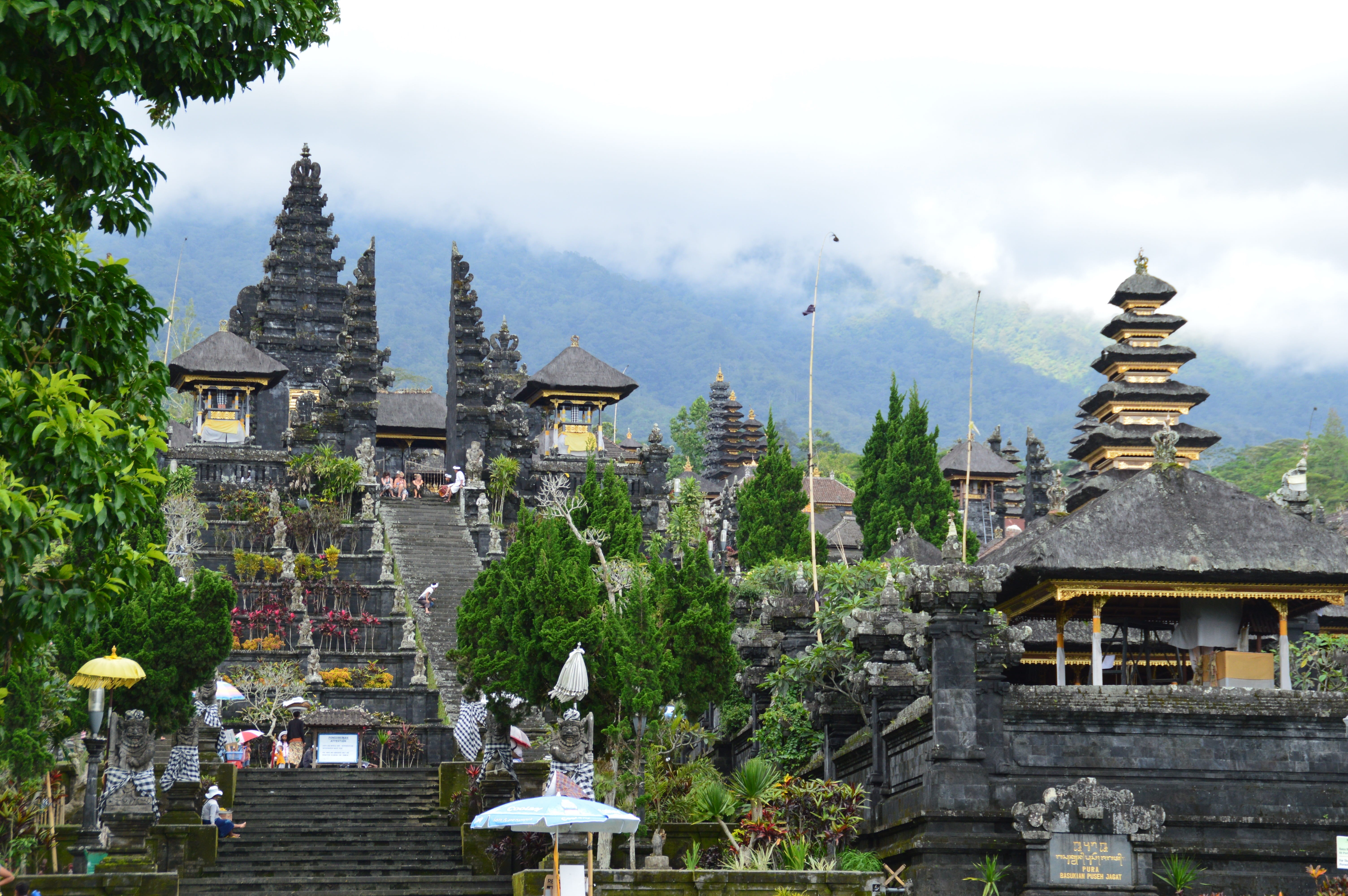 nature, balinese, pura, tree, travel destinations, religion, bali, travel, besakih, asia, plant, building, mountain, culture, outdoors, destinations, spirituality, HD Wallpaper