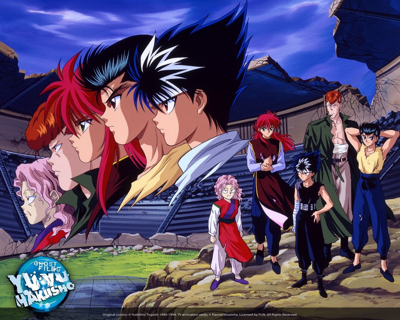 Yu Yu Hakusho, people, 720P, hakusho, group Of People, sport, computer Graphic, women, leisure activity, togetherness, night, lifestyles, men, multi colored, HD Wallpaper