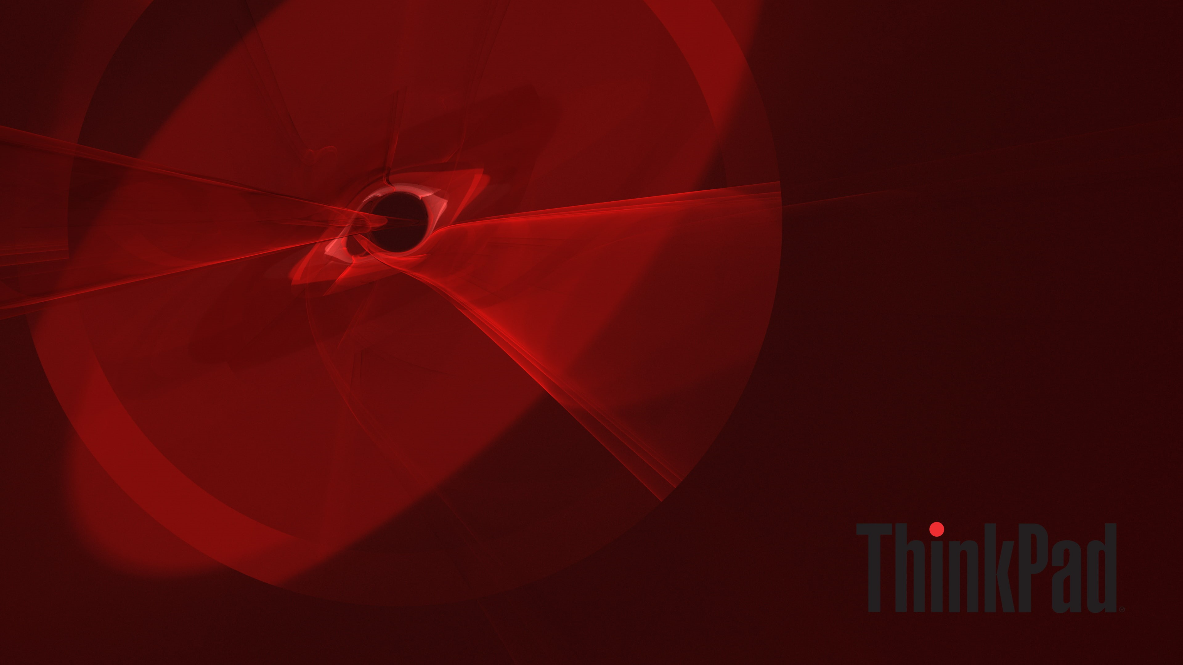 Lenovo, ThinkPad, Apophysis, unofficial, 4K, 3D fractal, red, HD Wallpaper