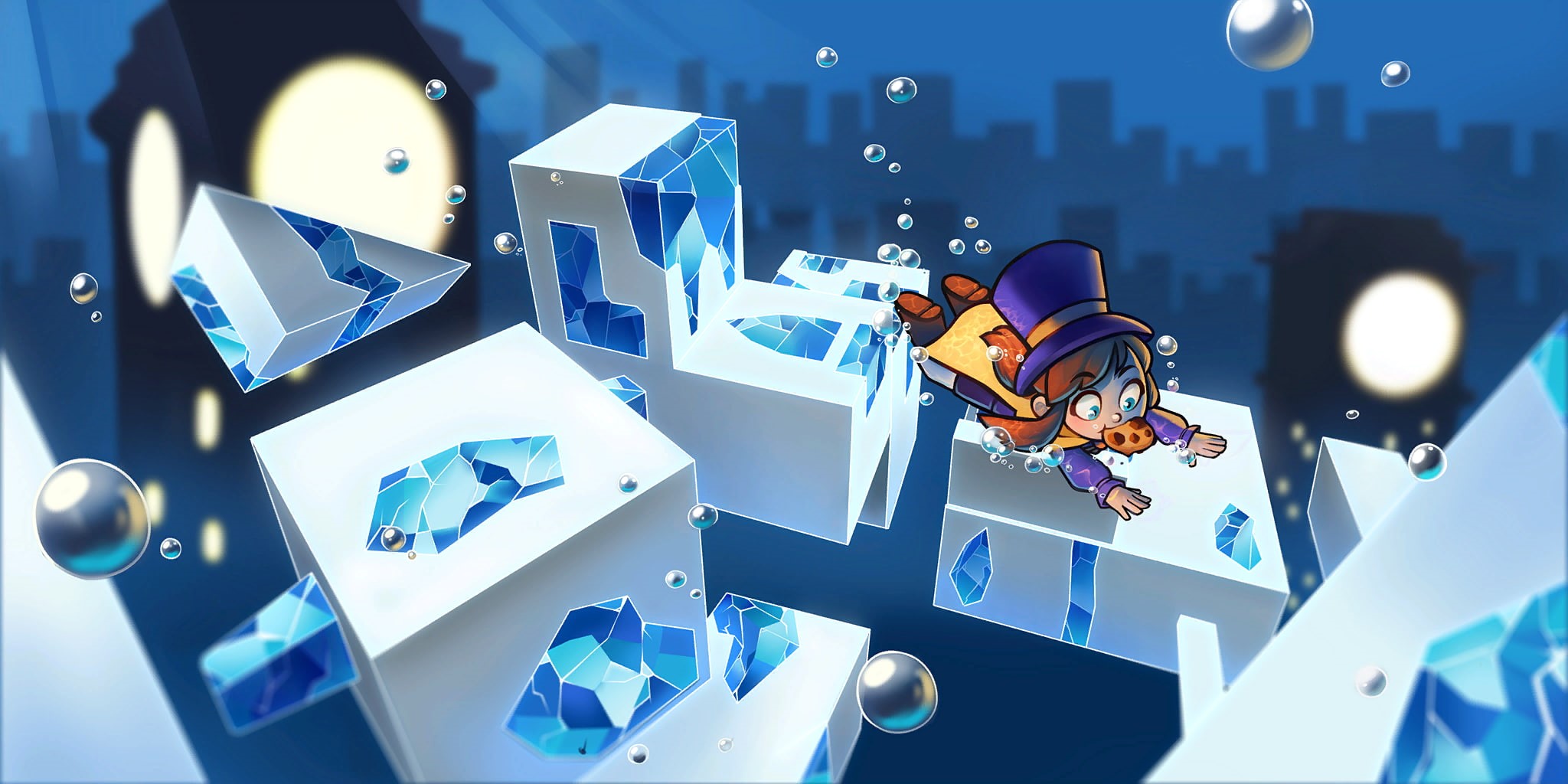 computer, illuminated, luxury, A Hat In Time, modern, lighting equipment, 1080P, nature, video games, no people, computer equipment, communication, blue, HD Wallpaper