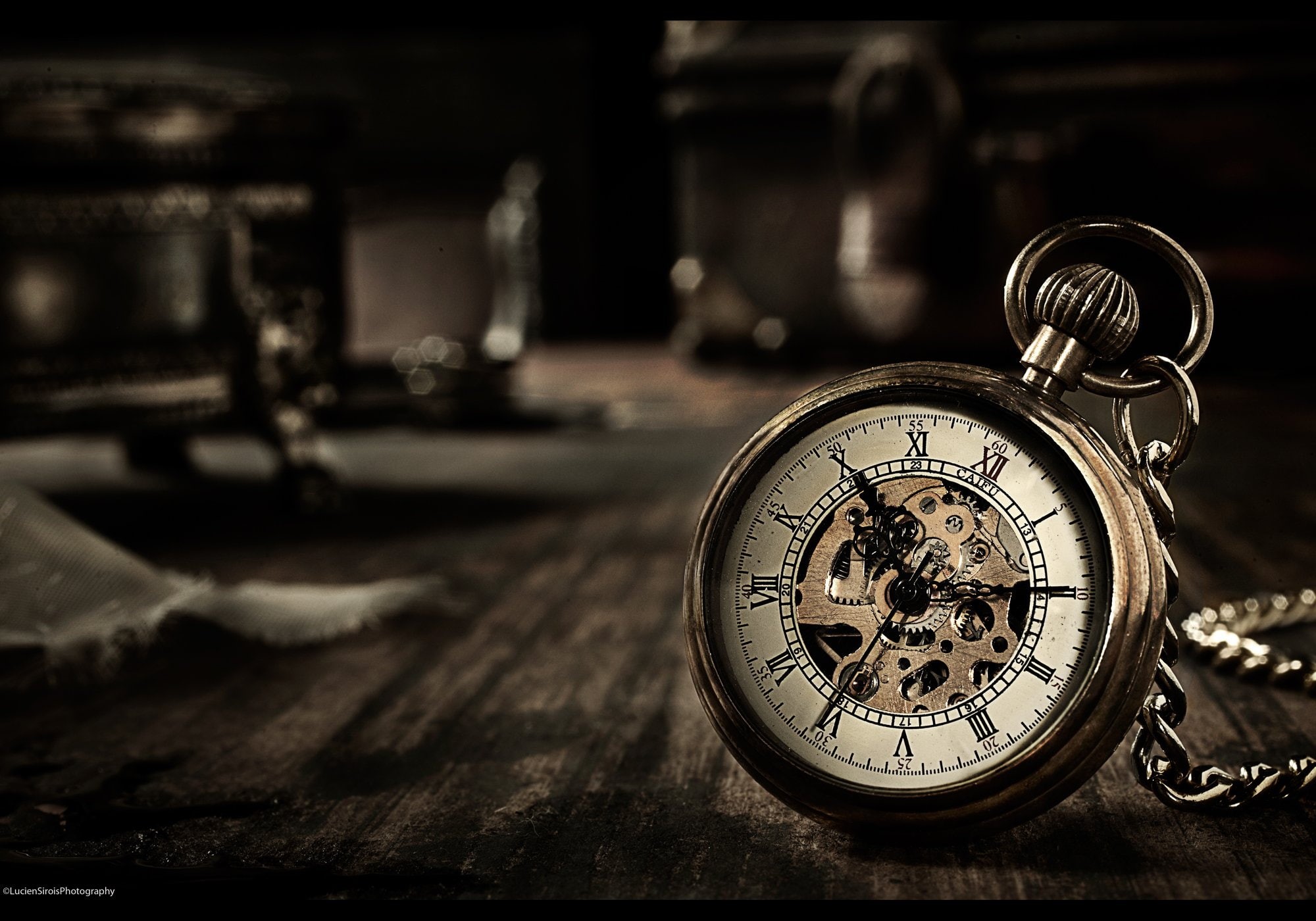 bokeh, 1080P, clock, watch, pocket, time, HD Wallpaper