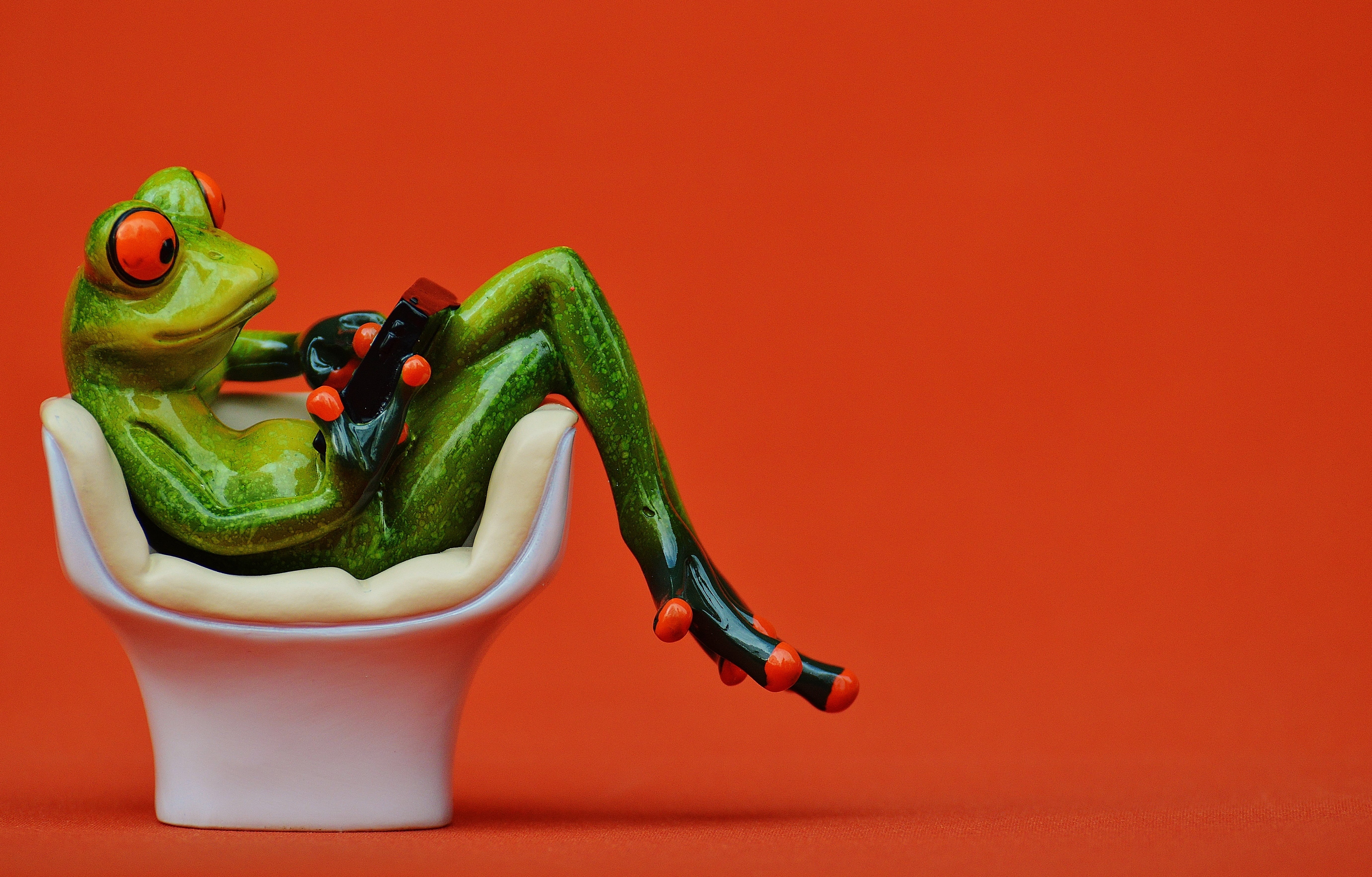 relax, furniture pieces, pepper - vegetable, cute, sit, vegetable, seat, 5K, funny, relaxation, vegetarian food, egg, paprika, indoors, coziness, sitting, HD Wallpaper