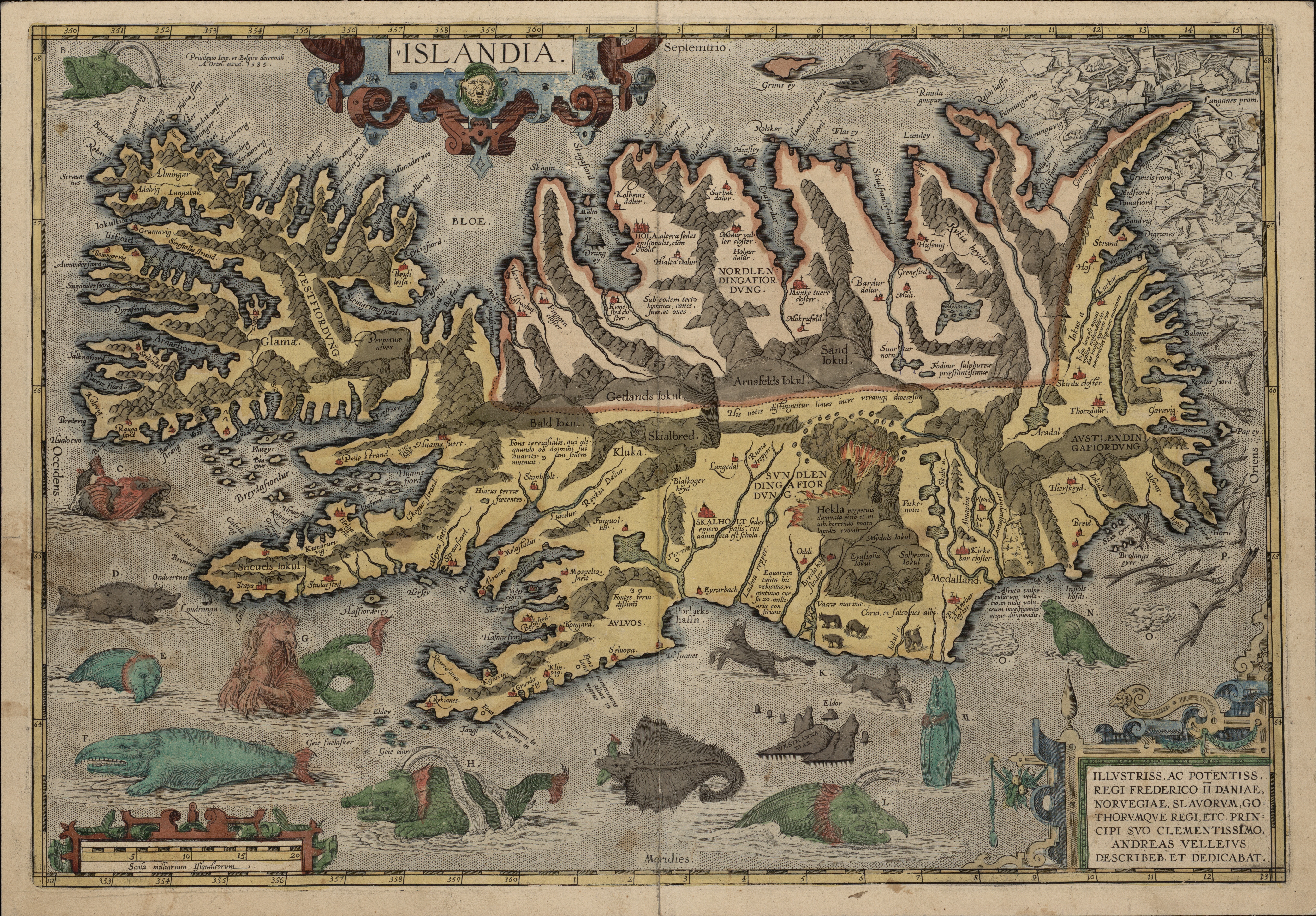 map, 8K, cartography, renaissance, Iceland, HD Wallpaper