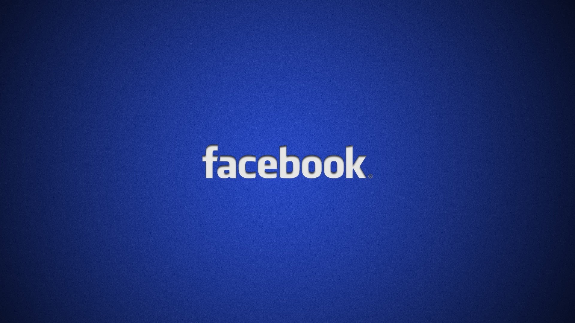 simple background, Facebook, social networks, logo, blue background, 1080P, HD Wallpaper
