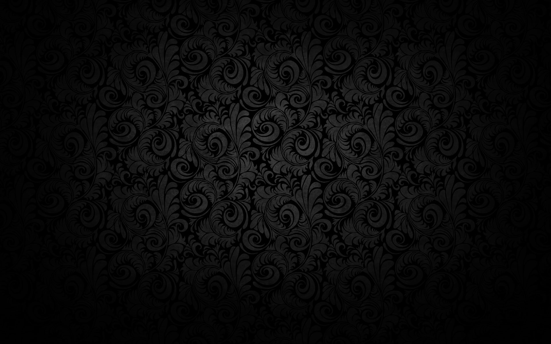 bloom, fantasy, 1080P, Black, abstract, plants, dark, Flowers, hd, curved, background, art, lace work, HD Wallpaper