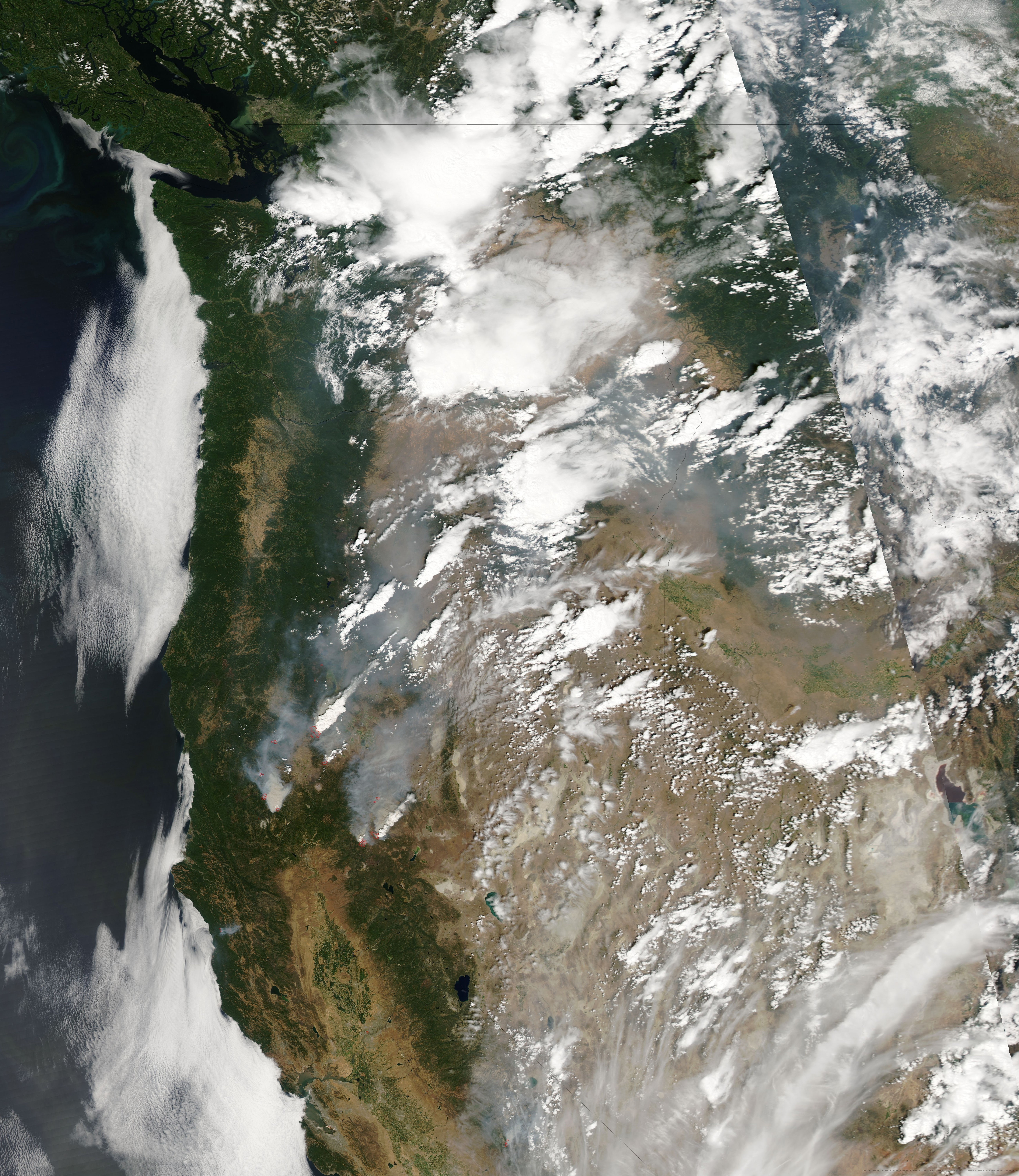 5K, scenics - nature, power, blurred motion, mountain, day, earth california washington state oregon nevada idaho montana satellite imagery clouds nasa operational land imager earth observatory, Phone HD Wallpaper