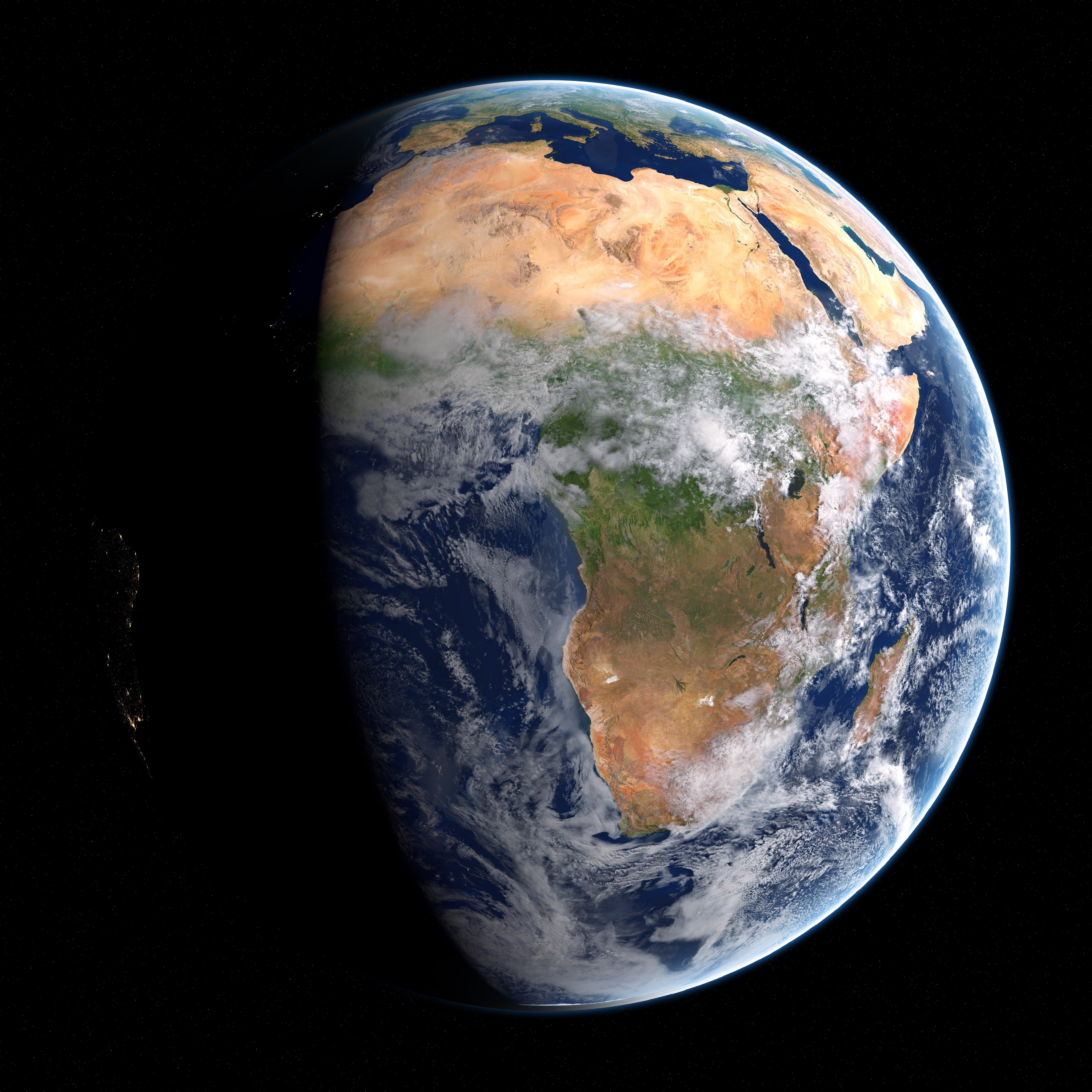 sky, continent, topography, environment, astronomy, sphere, 4K, no people, satellite view, physical geography, geometric shape, sea, universe, map, nature, Phone HD Wallpaper