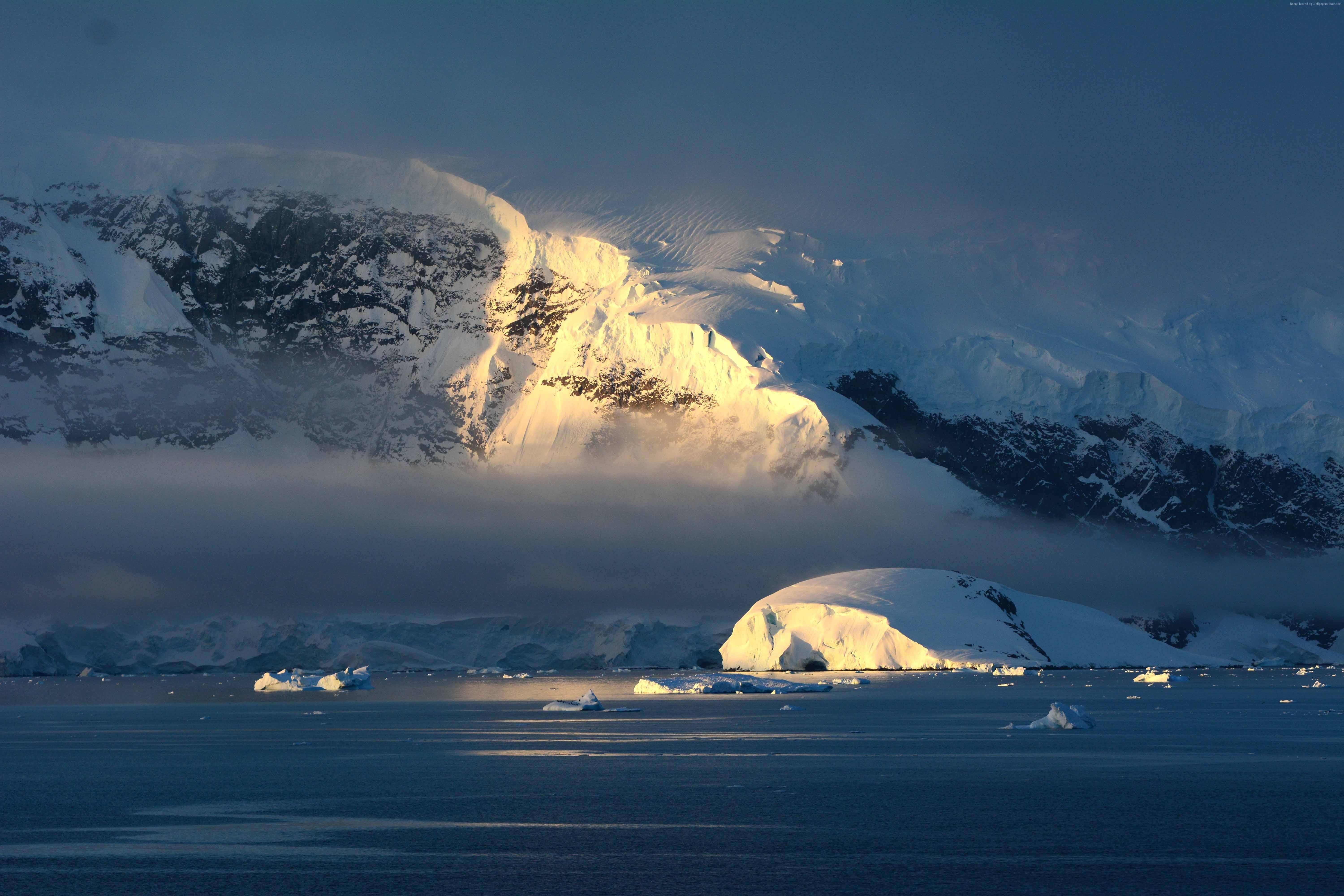 5K, mountain, 8k, Antarctica, snow, iceberg, 4k, 5k, hd, HD Wallpaper