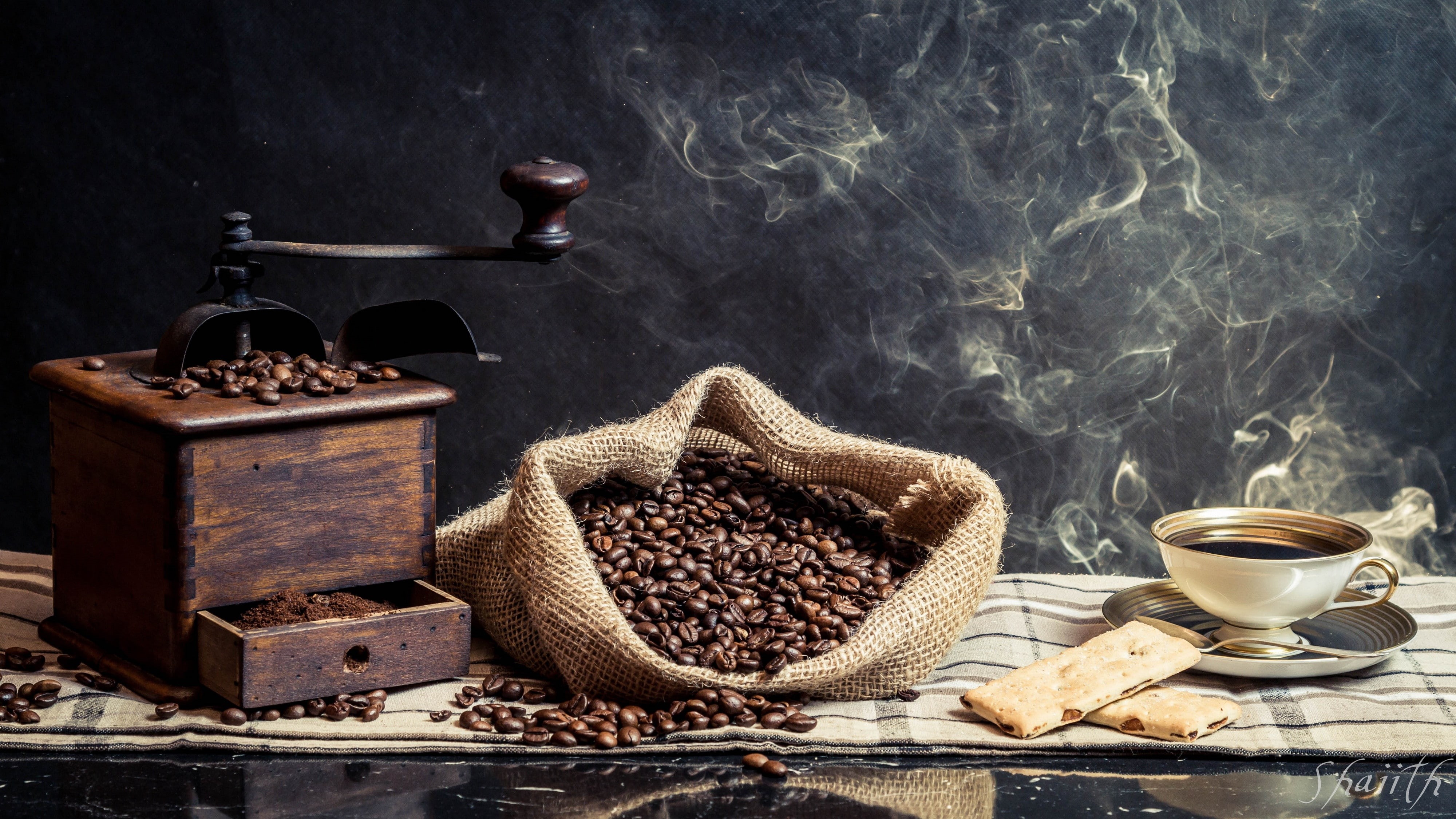 HD, ultra hd, beans, 4K, 8k, 4k, coffee, HD Wallpaper