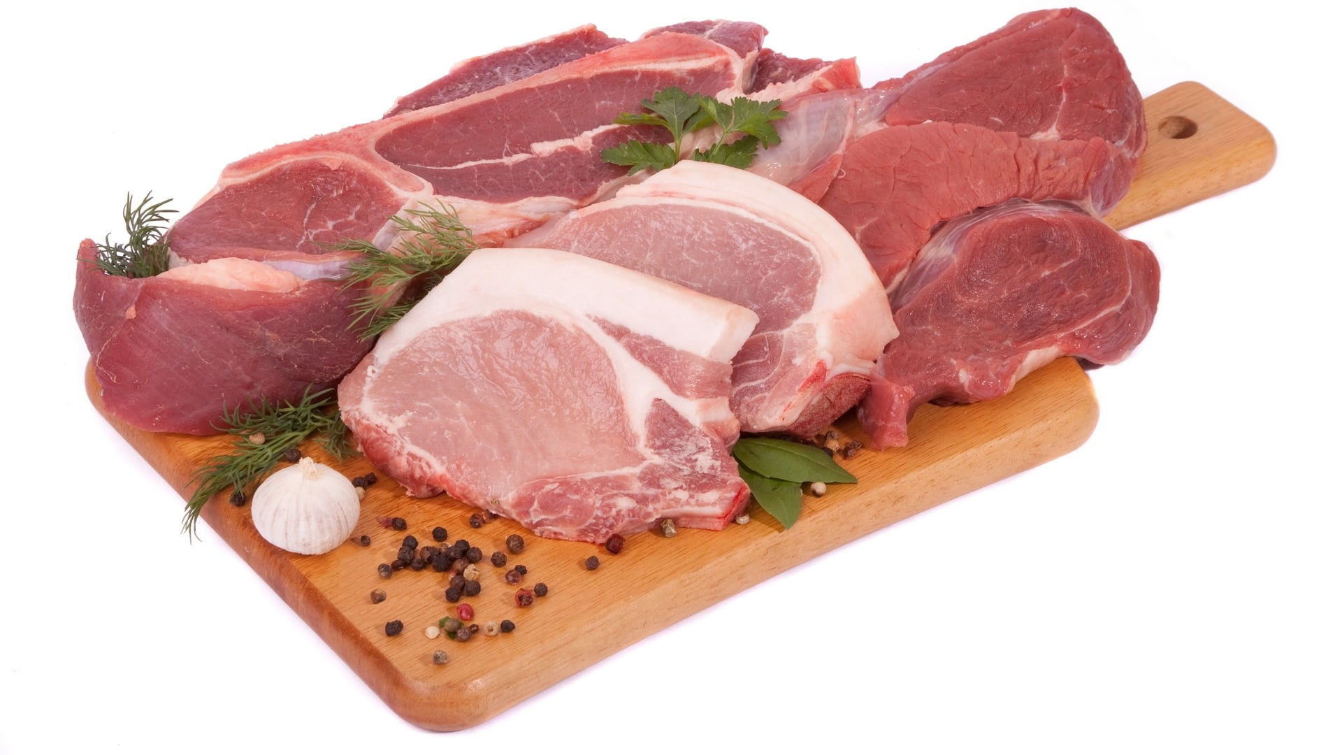 cut out, protein, cooking, white, cut of Meat, studio Shot, raw Food, steak, fat, raw, preparation, meal, serving size, gourmet, still life, spices, greens, HD Wallpaper