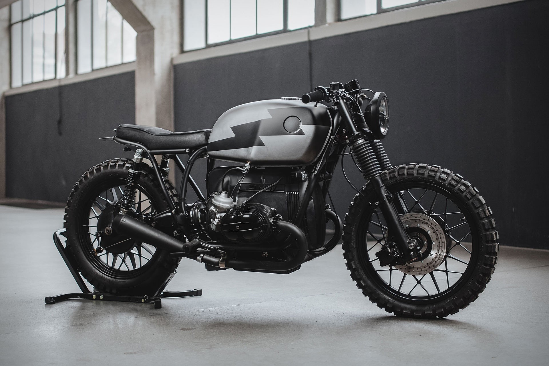 BMW R100, Black, Cafe Racer, 1080P, HD Wallpaper