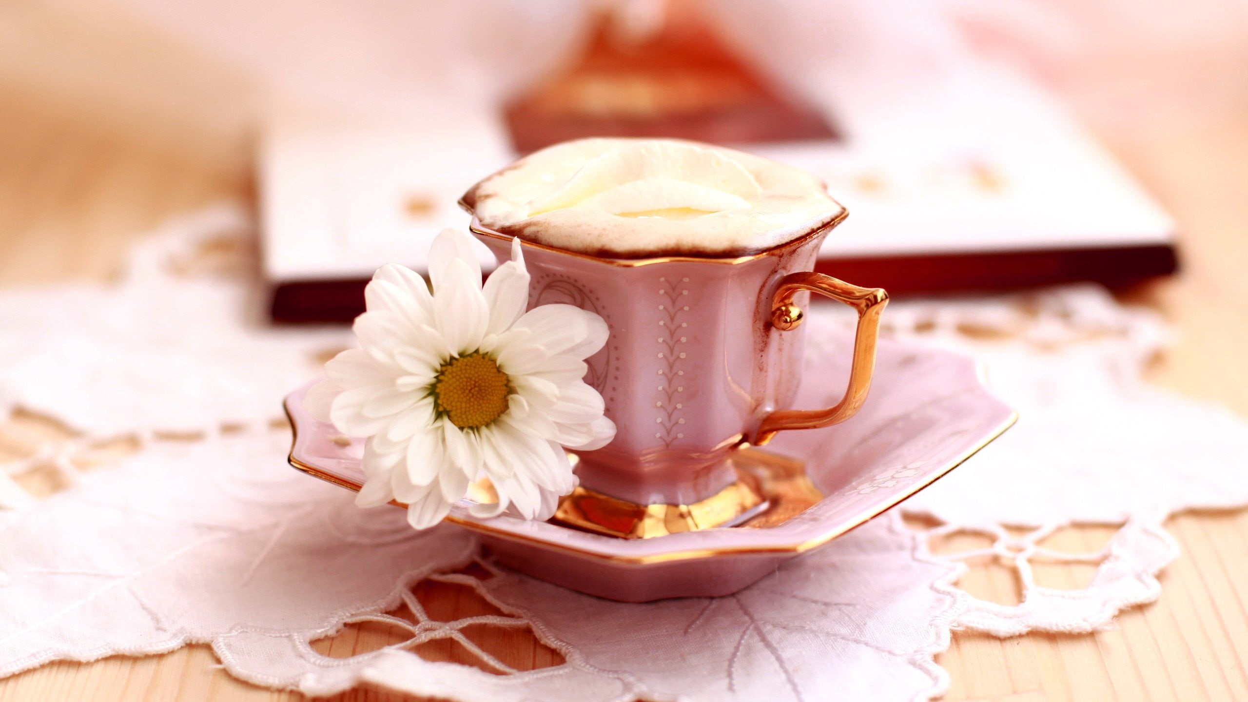 refreshment, scented, teacup, no people, beauty in nature, focus on foreground, flowers, plant, wealth, indulgence, pink, crockery, relaxation, wellbeing, HD Wallpaper