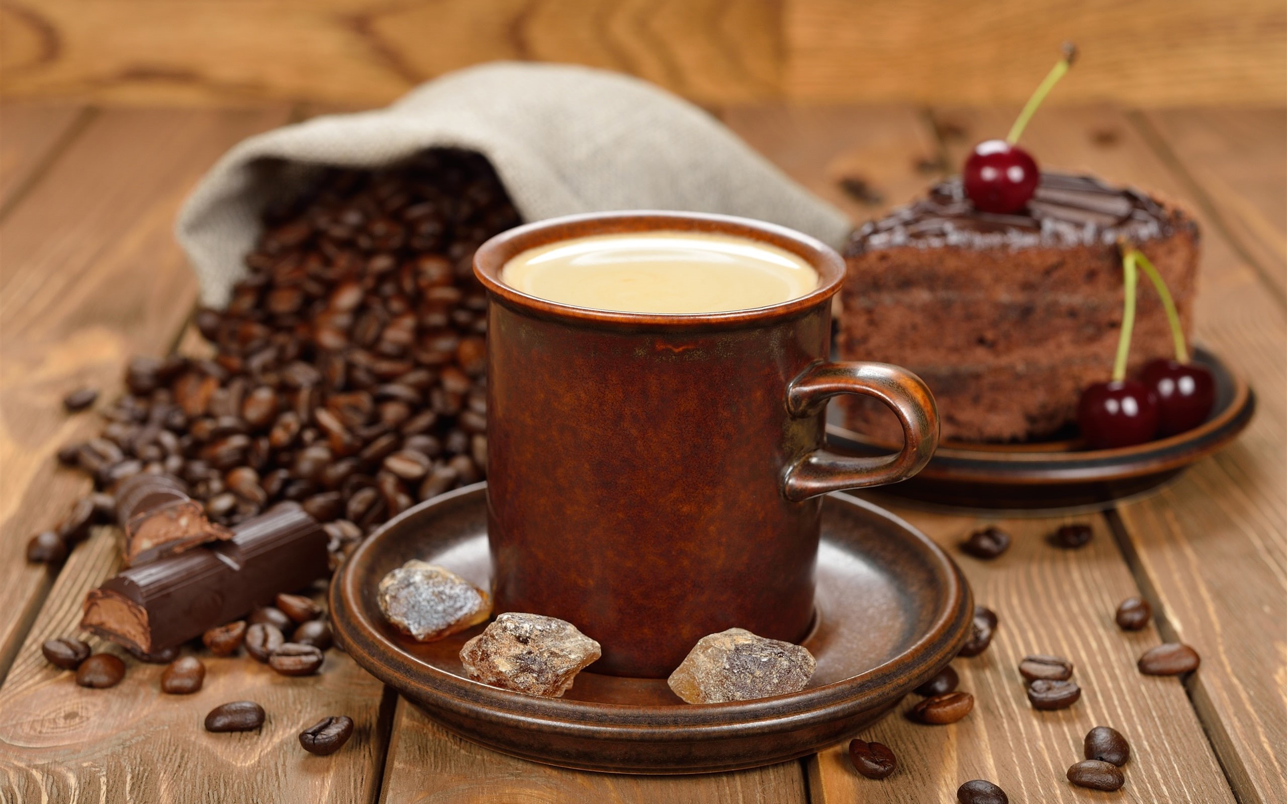 Coffee, Beans, 2K, Sugar, Cup, HD Wallpaper