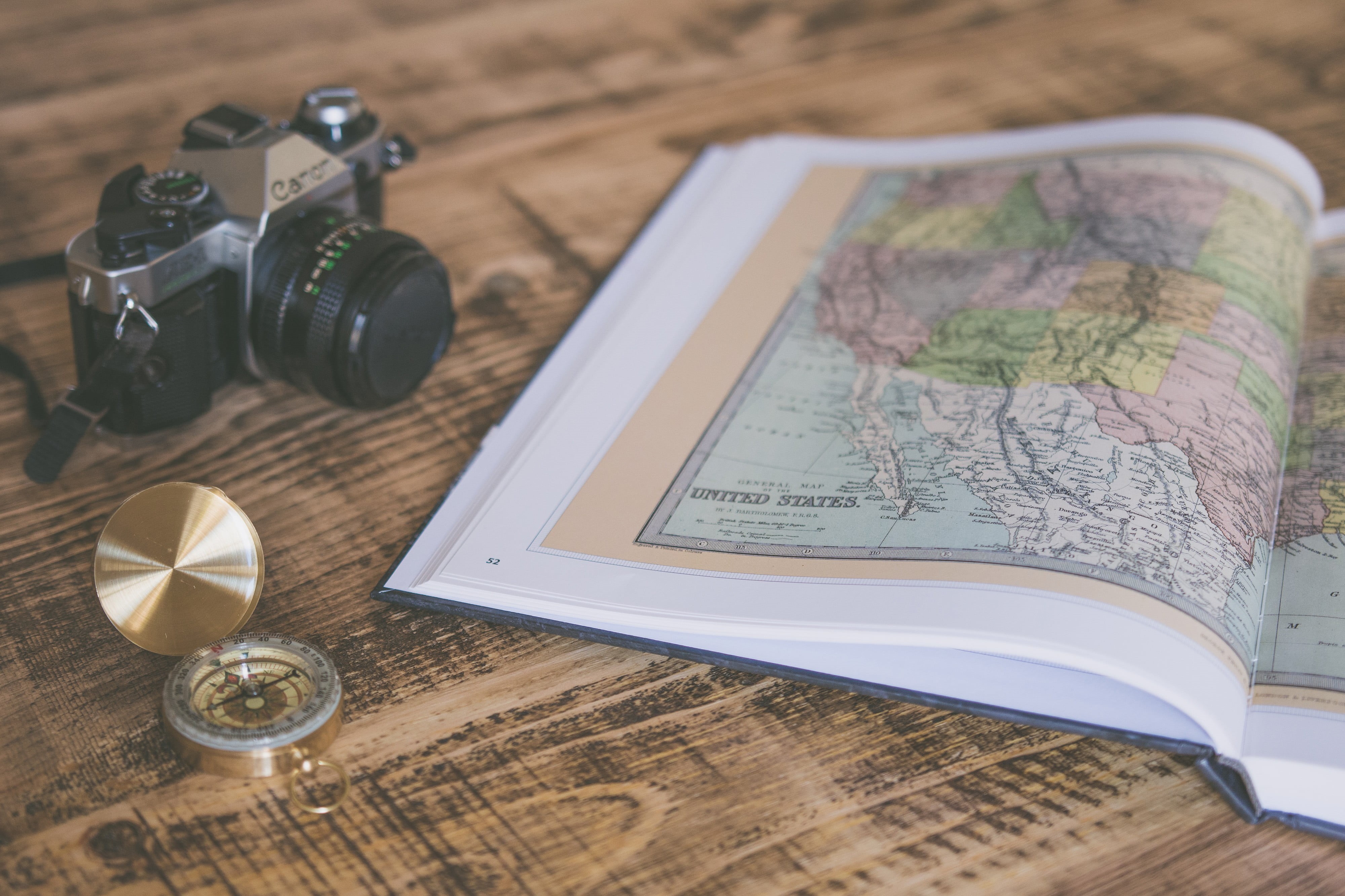 exploration, photography themes, communication, 4K, guidance, dslr, camera, atlas, connection, camera - photographic equipment, USA, still life, digital camera, HD Wallpaper