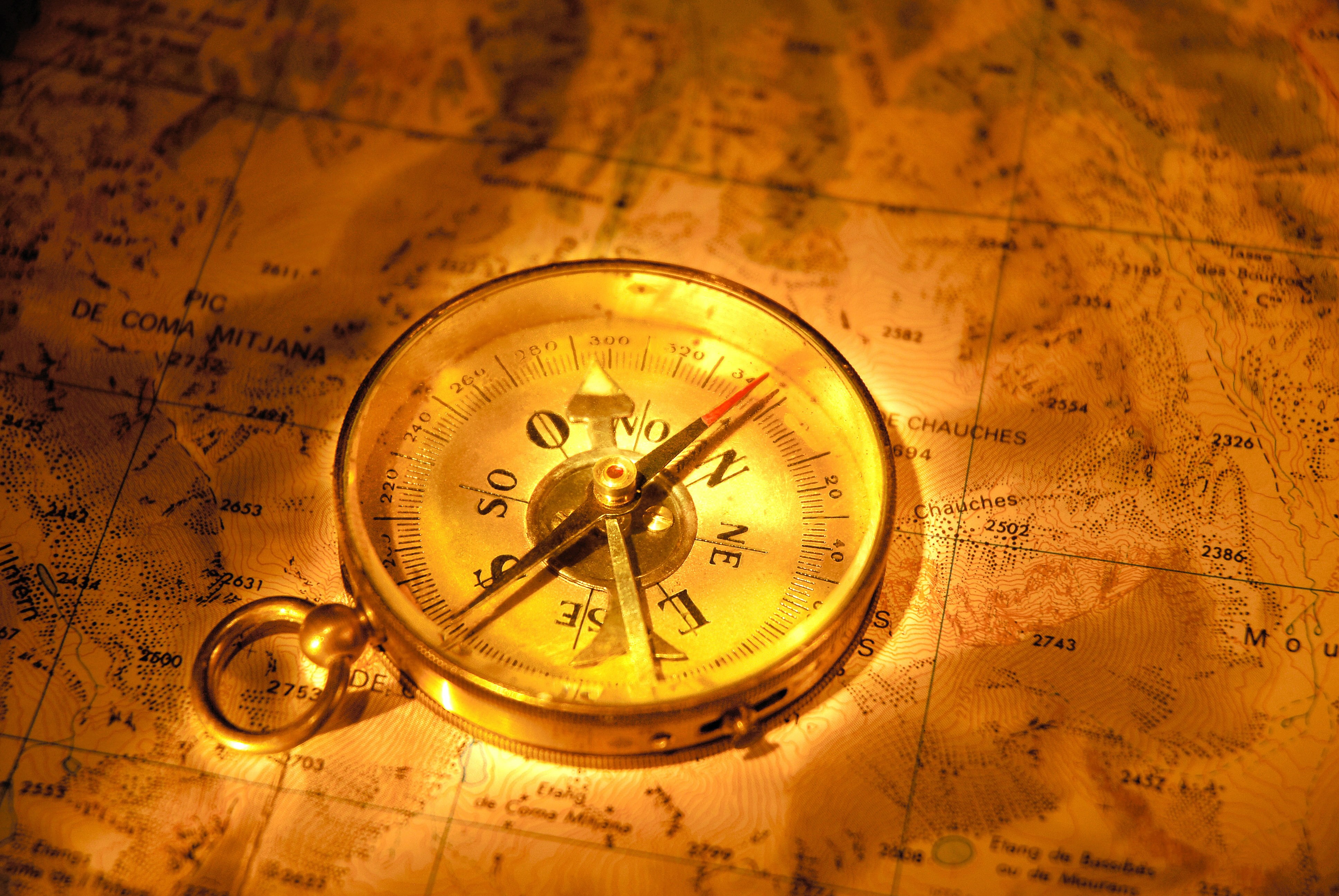 world map, no People, east, longitude, map, clock, planning, arrow, equipment, old-fashioned, ancient, antique, travel, instrument of Measurement, 4K, HD Wallpaper