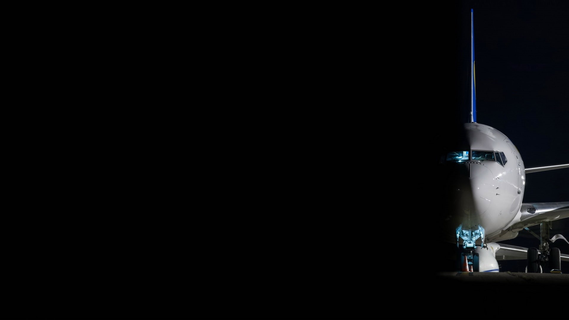 Boeing 737, Night, 1080P, MAU, Ukraine International Airlines, Airport, HD Wallpaper