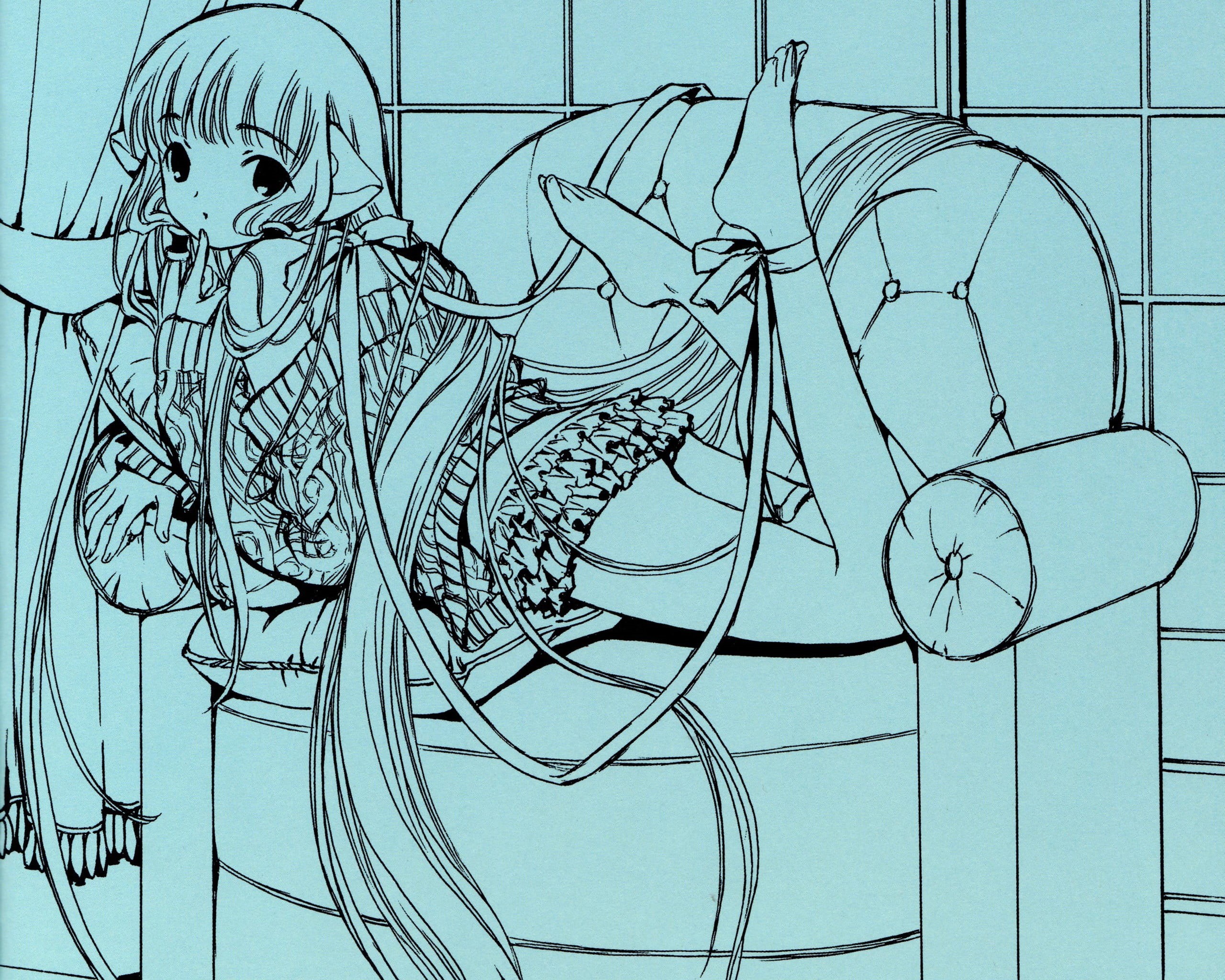 built structure, backgrounds, geometric shape, design, no people, pencil drawing, close-up, Chobits, Chii, craft, creativity, animal representation, drawing - art product, HD Wallpaper