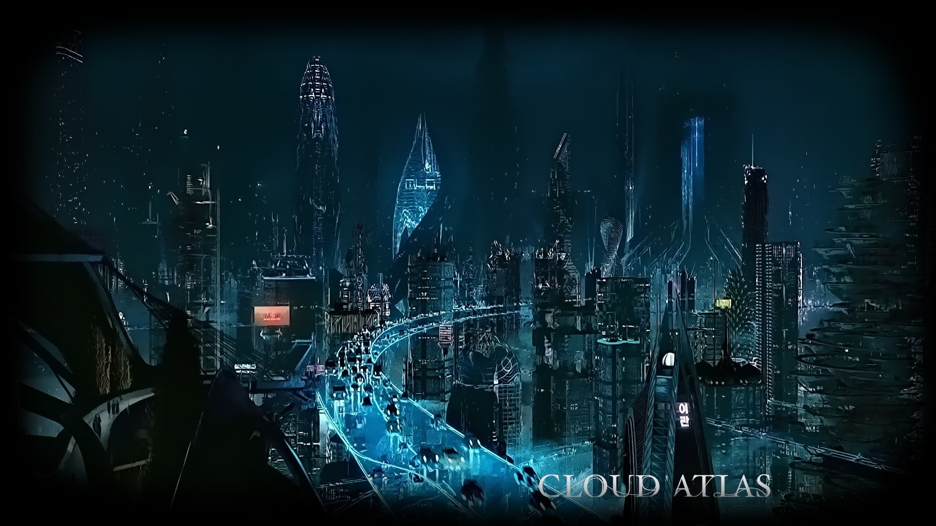 Cloud Atlas, transportation, cityscape, nature, sky, movies, science fiction, skyscraper, residential district, 1080P, no people, financial district, HD Wallpaper