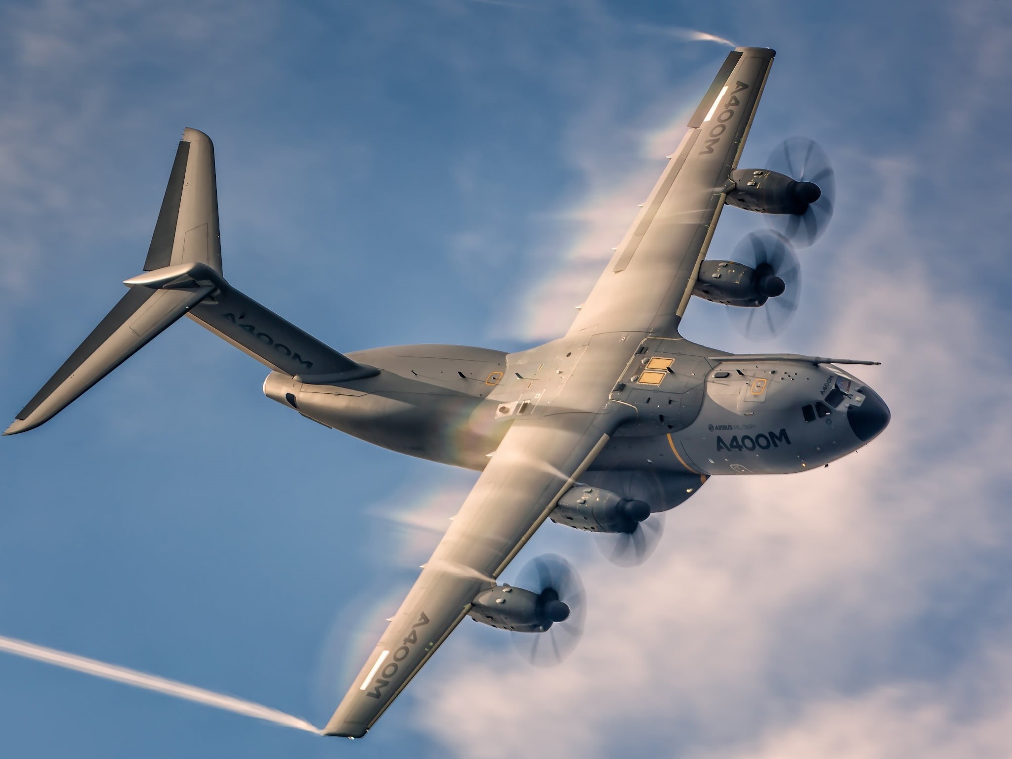Military Transport Aircraft, Airbus A400M, Airbus A400M Atlas, Transport Aircraft, Warplane, 1080P, HD Wallpaper