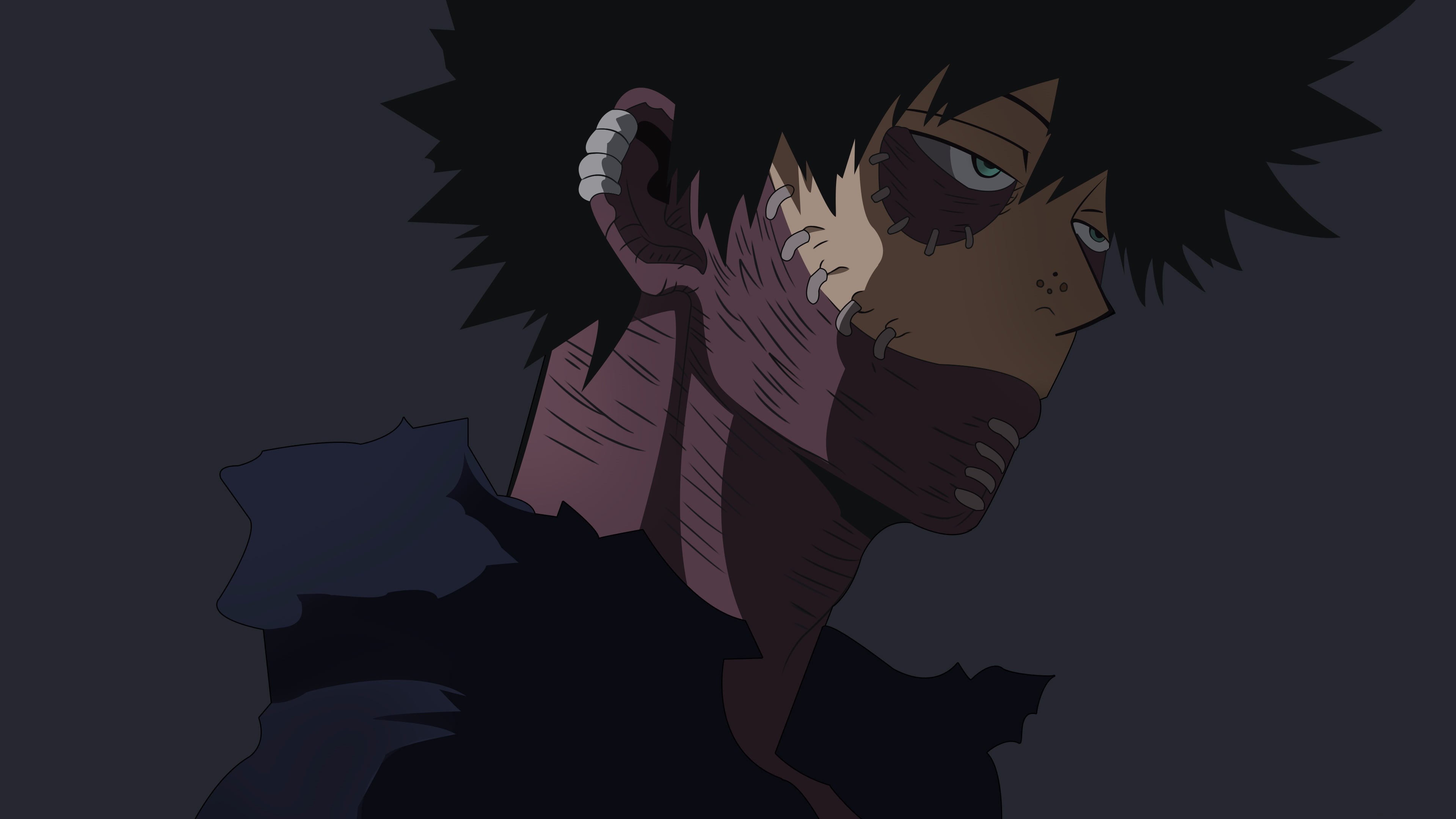 4K, green eyes, anime, no people, creativity, digital art, black, art and craft, butterfly - insect, character, studio shot, dark, boy, men, nature, representation, HD Wallpaper