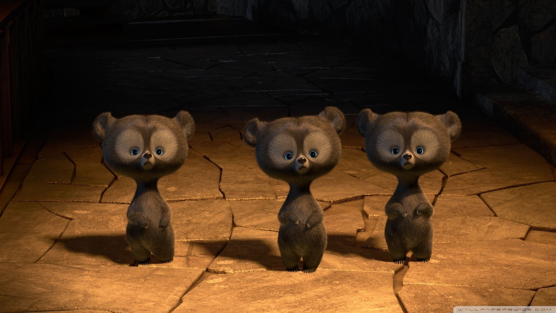 bear, animated movies, nature, representation, figurines, animal representation, four animals, wood - material, group of animals, animal themes, sunlight, HD Wallpaper