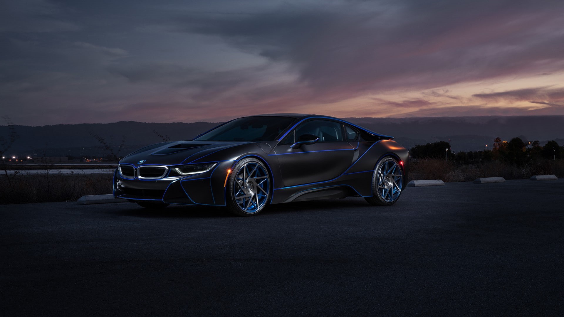 supercar, black, car, bmw i8, bmw, aristo, 1080P, HD Wallpaper