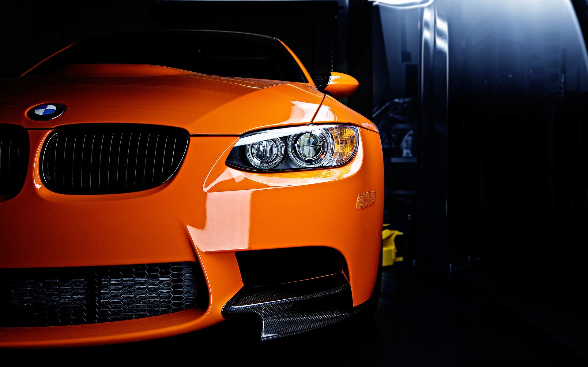 hd, m3, orange, 1080P, m, cars, bmw, HD Wallpaper