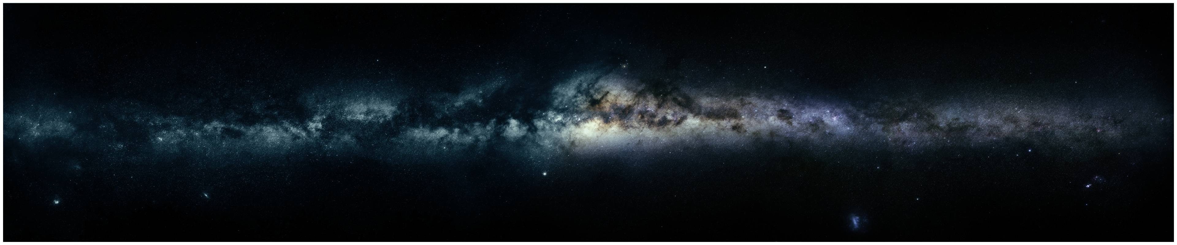 panoramic, auto post production filter, outdoors, night, illuminated, 4K, transfer print, abstract, star - space, nature, nightlife, sky, space, dark, HD Wallpaper