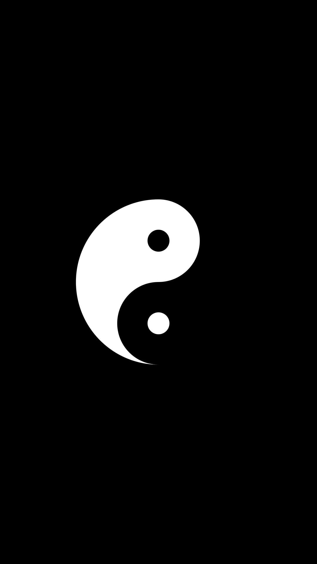 geometric shape, Yin And Yang, low angle view, close-up, nightlife, indoors, Portrait Display, 1080P, black color, no people, studio shot, sport, shape, Phone HD Wallpaper
