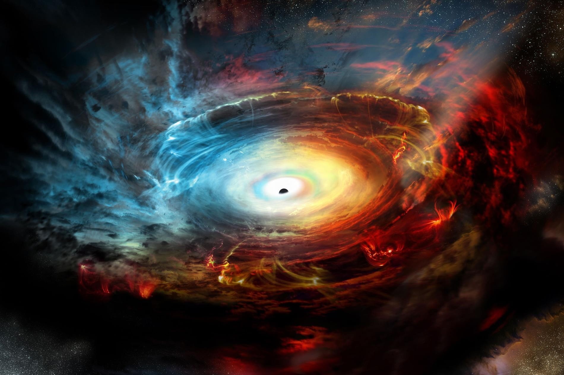 digital art, 720P, black holes, space art, space, HD Wallpaper