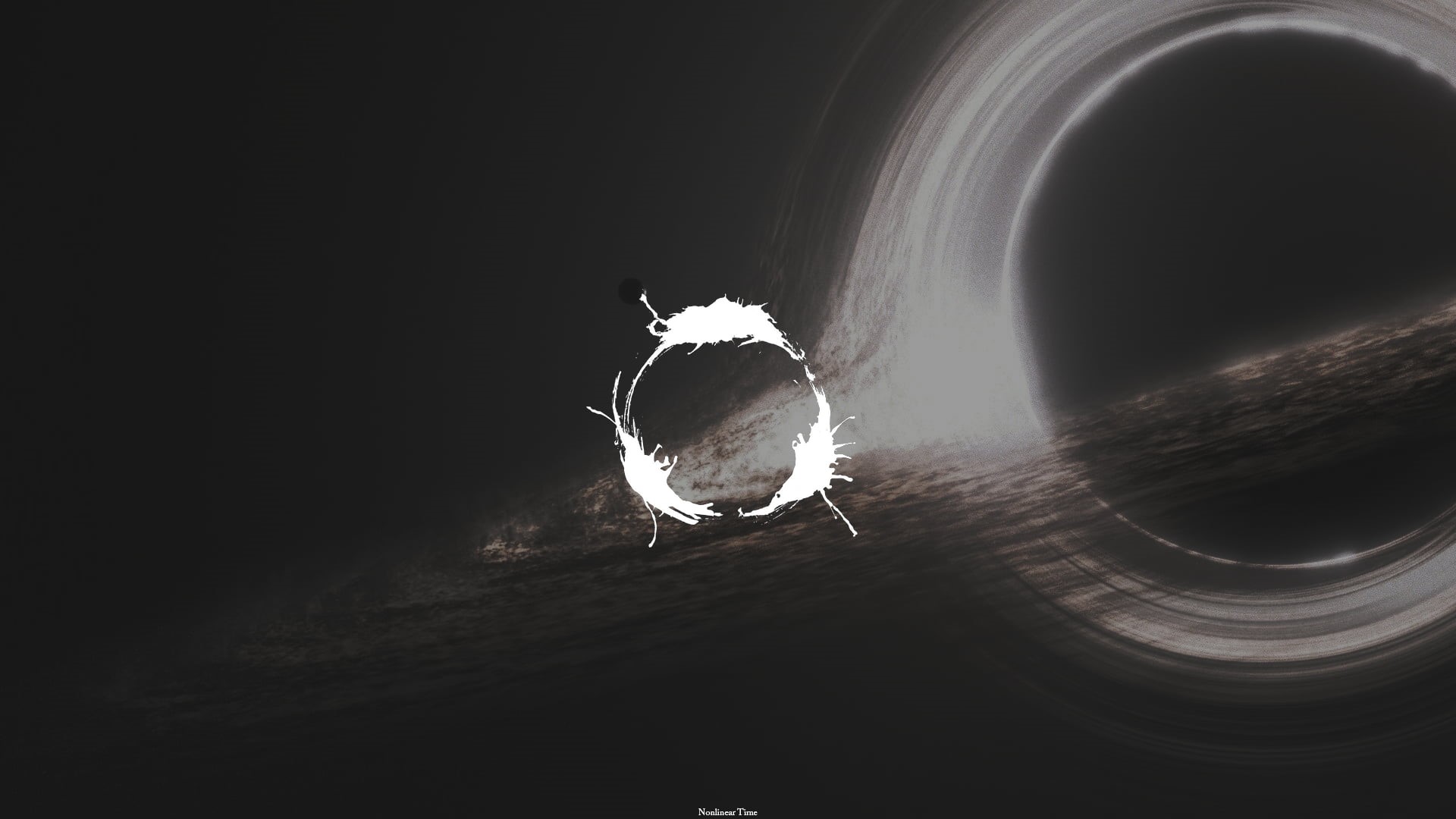 space, fictional logo, 1080P, movies, text, The Arrival (2016), black holes, circle, HD Wallpaper