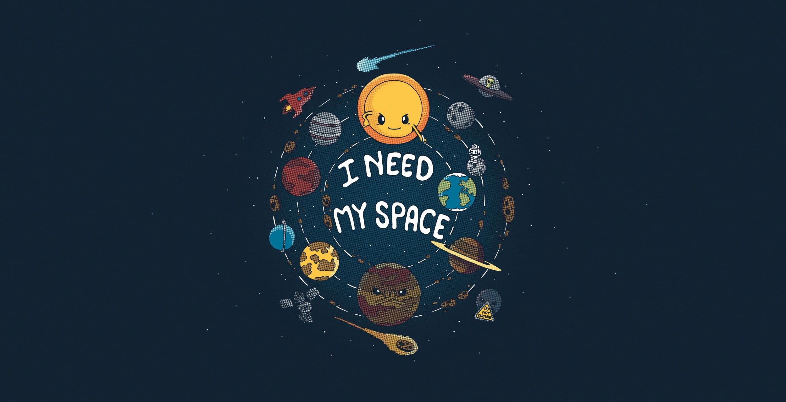 1080P, Sci Fi, Artistic, Planet, Solar System, Minimalist, HD Wallpaper