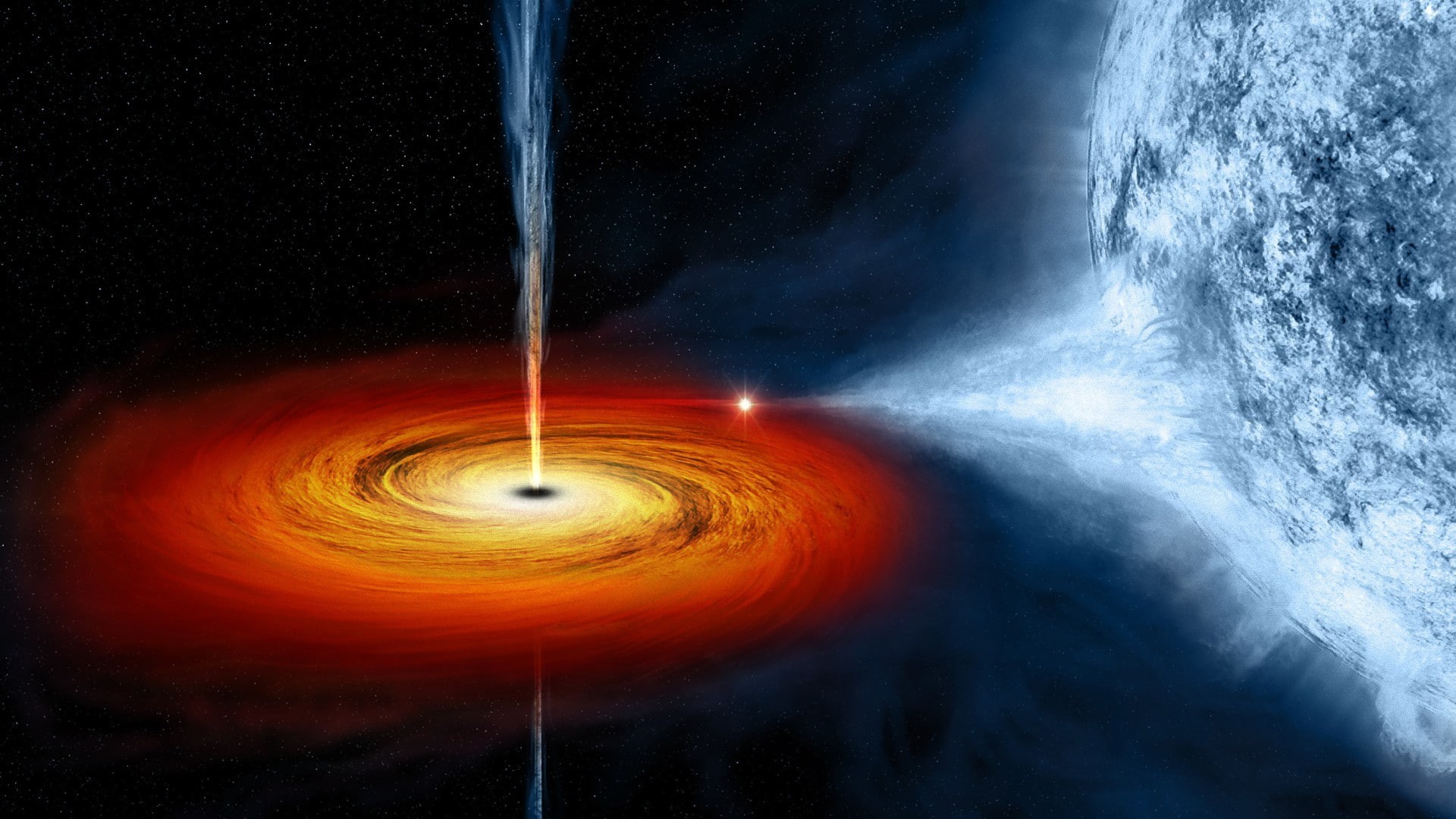 quasars, digital art, galaxy, black holes, stars, space, space art, planet, 1080P, HD Wallpaper