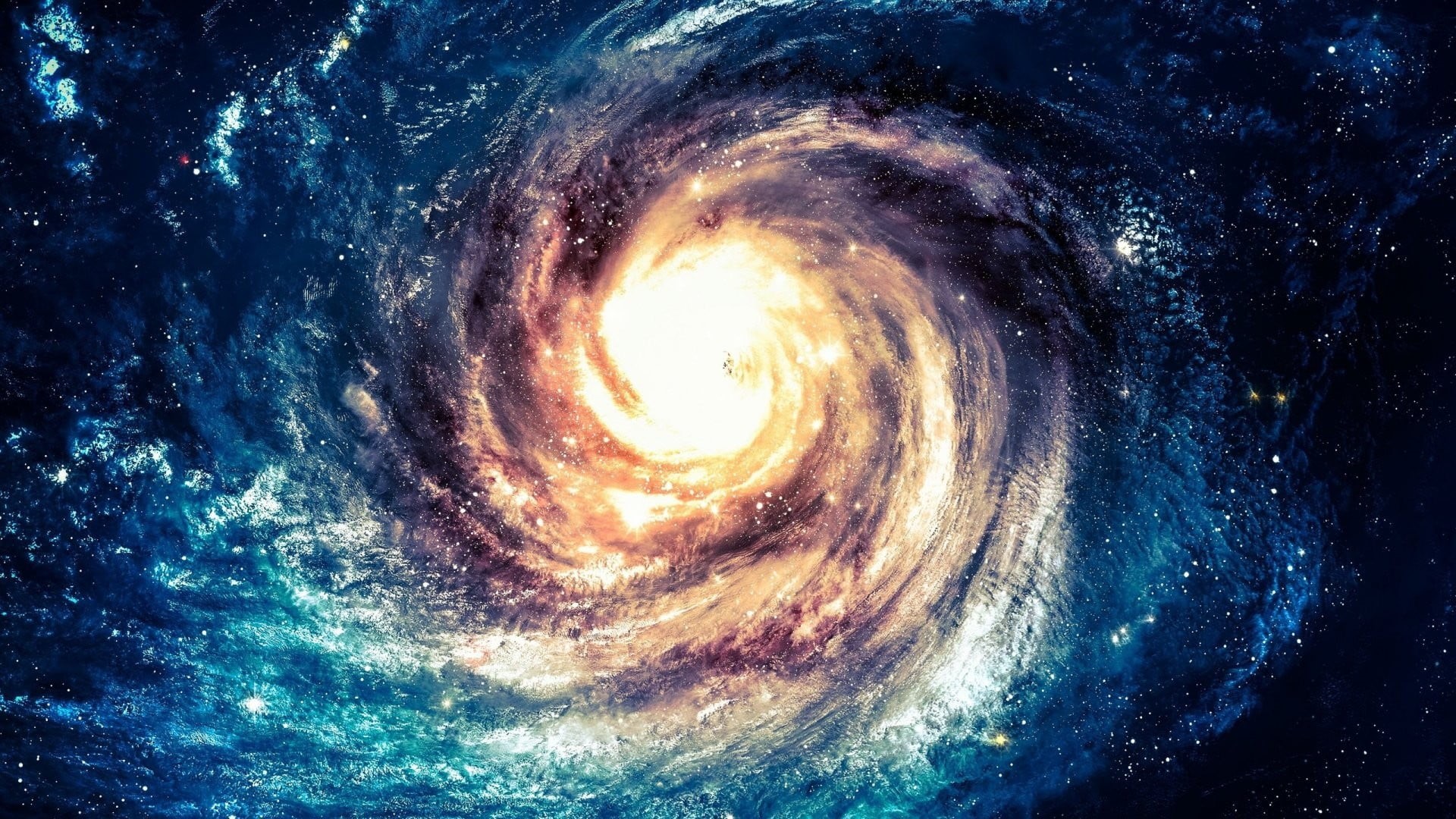 spiral galaxy, sea, swirl, spiral, beauty in nature, planet earth, nebula, spinning, power in nature, majestic, power, nature, space art, cloud - sky, outdoors, HD Wallpaper