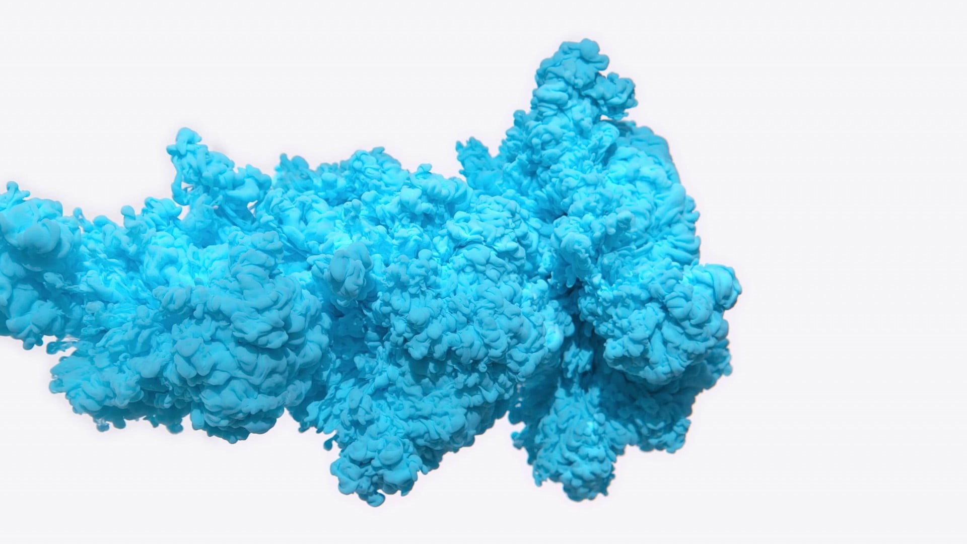 nature, white background, close-up, textured, paint, backgrounds, cyan, white color, white, smoke, mineral, cut out, 1080P, no people, pattern, abstract, HD Wallpaper